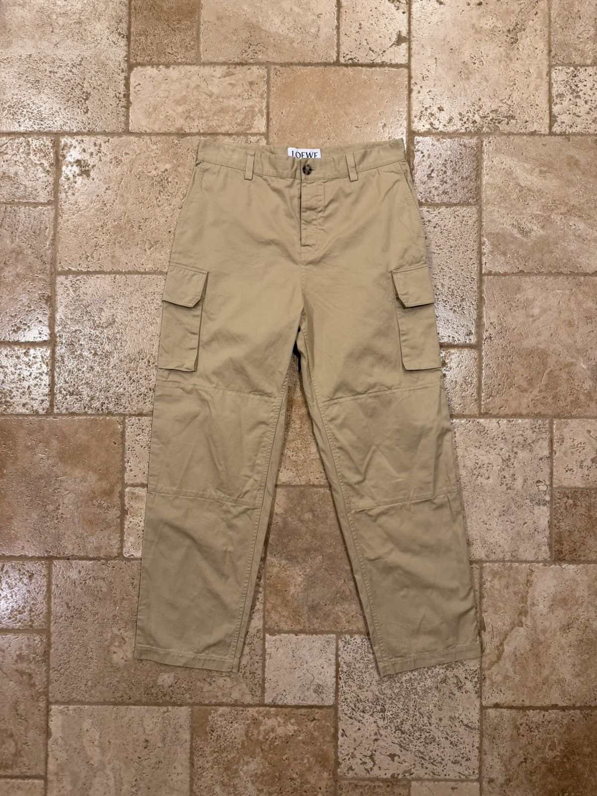 Loewe Loewe Khaki Cargo Tan Trouser Pants Size US 34 / EU 50 - 3 Thumbnail