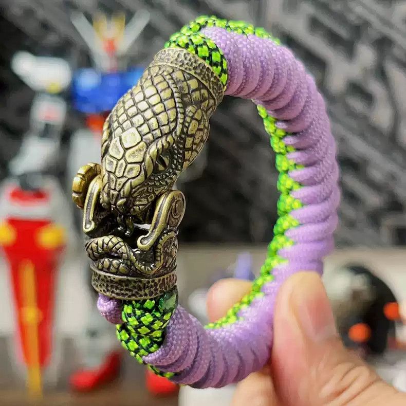 Handmade × Vintage Handmade Chinese Zodiac Snake Paracord Bracelet Size ONE SIZE - 1 Thumbnail