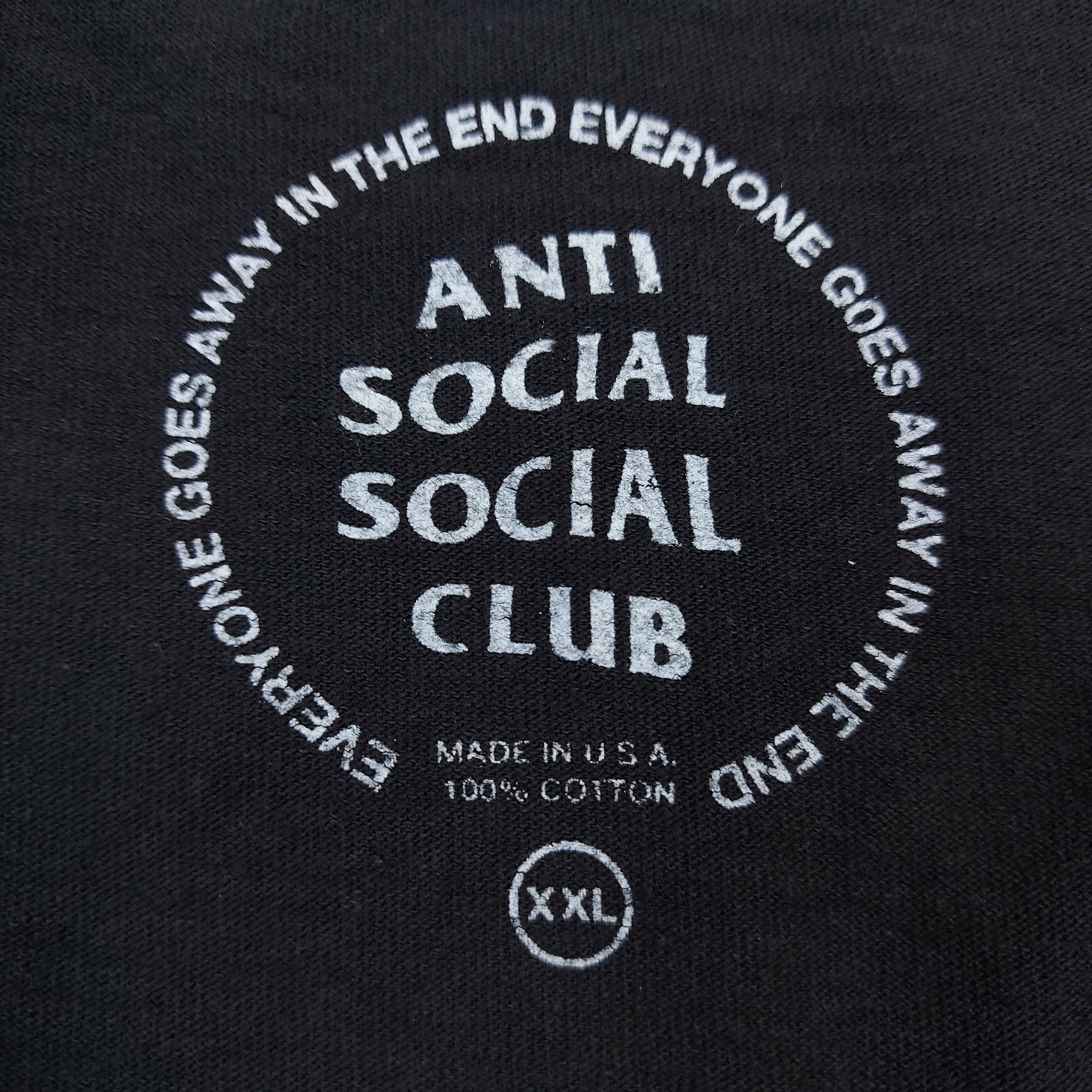 Anti Social Social Club Anti Social Social Club x Braking Point Members Only TEE Size US XXL / EU 58 / 5 - 10 Thumbnail