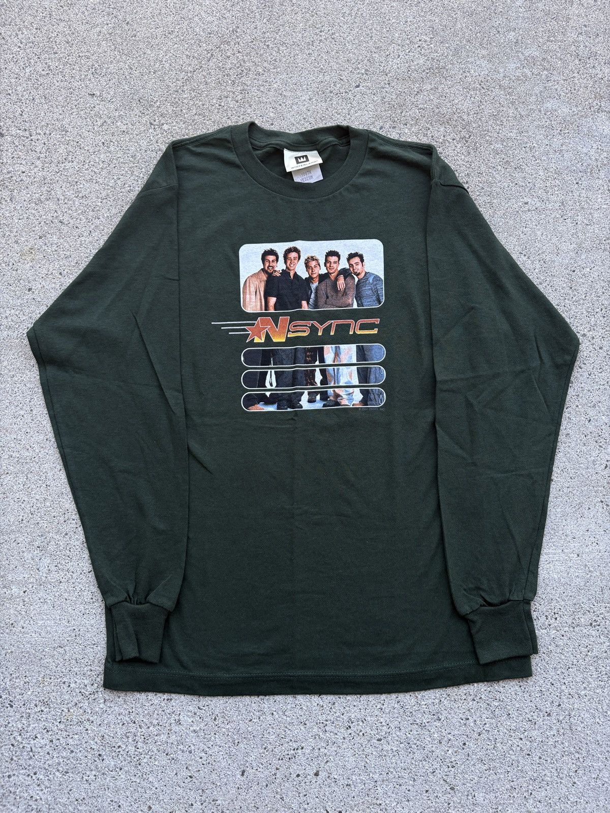 Tultex Vintage 2000 Winterland “NSYNC” Band Green L/S Shirt Size M Size US M / EU 48-50 / 2 - 1 Thumbnail