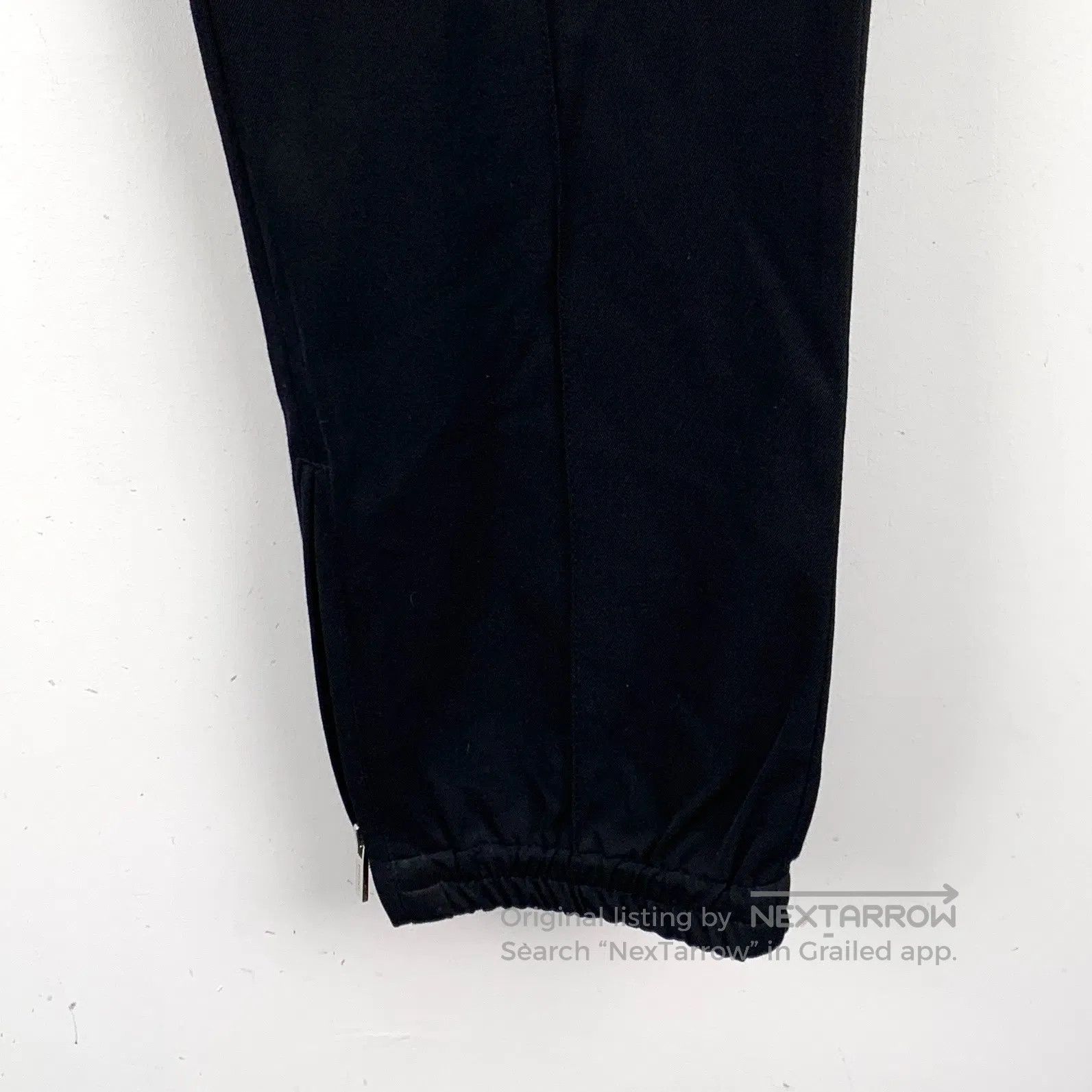 Dior Dior Black Wool Drawstring Elastic Waist Casual Trousers| Size US 30 / EU 46 - 4 Thumbnail