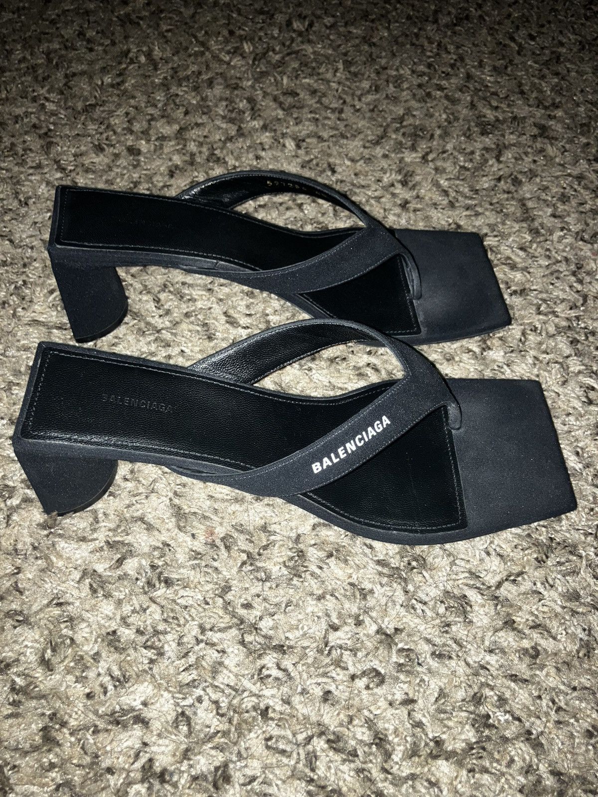 Balenciaga BALENCIAGA LOGO SANDALS LEATHER AND SUEDE 40 Size US 10 / IT 40 - 1 Thumbnail