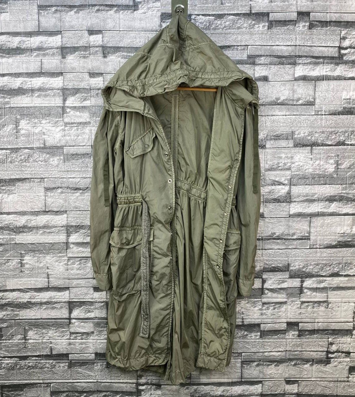 Diesel Black Gold RARE DIESEL WRINKLE NYLON UTILITY PARACHUTE PARKAS Size US L / EU 52-54 / 3 - 16 Thumbnail