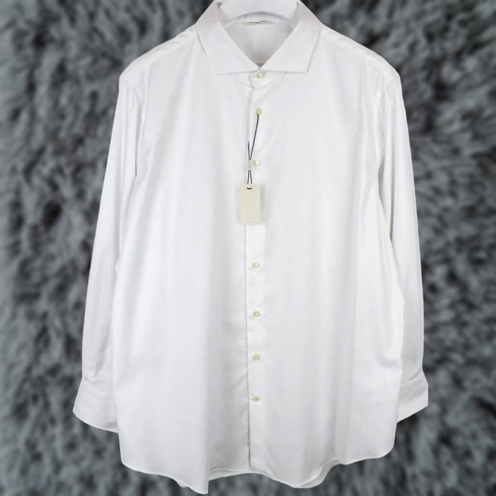 Suitsupply SUITSUPPLY Slim Regular Fit Shirt Men's 2XL Button Up Cutaway White Size 48R - 1 Thumbnail