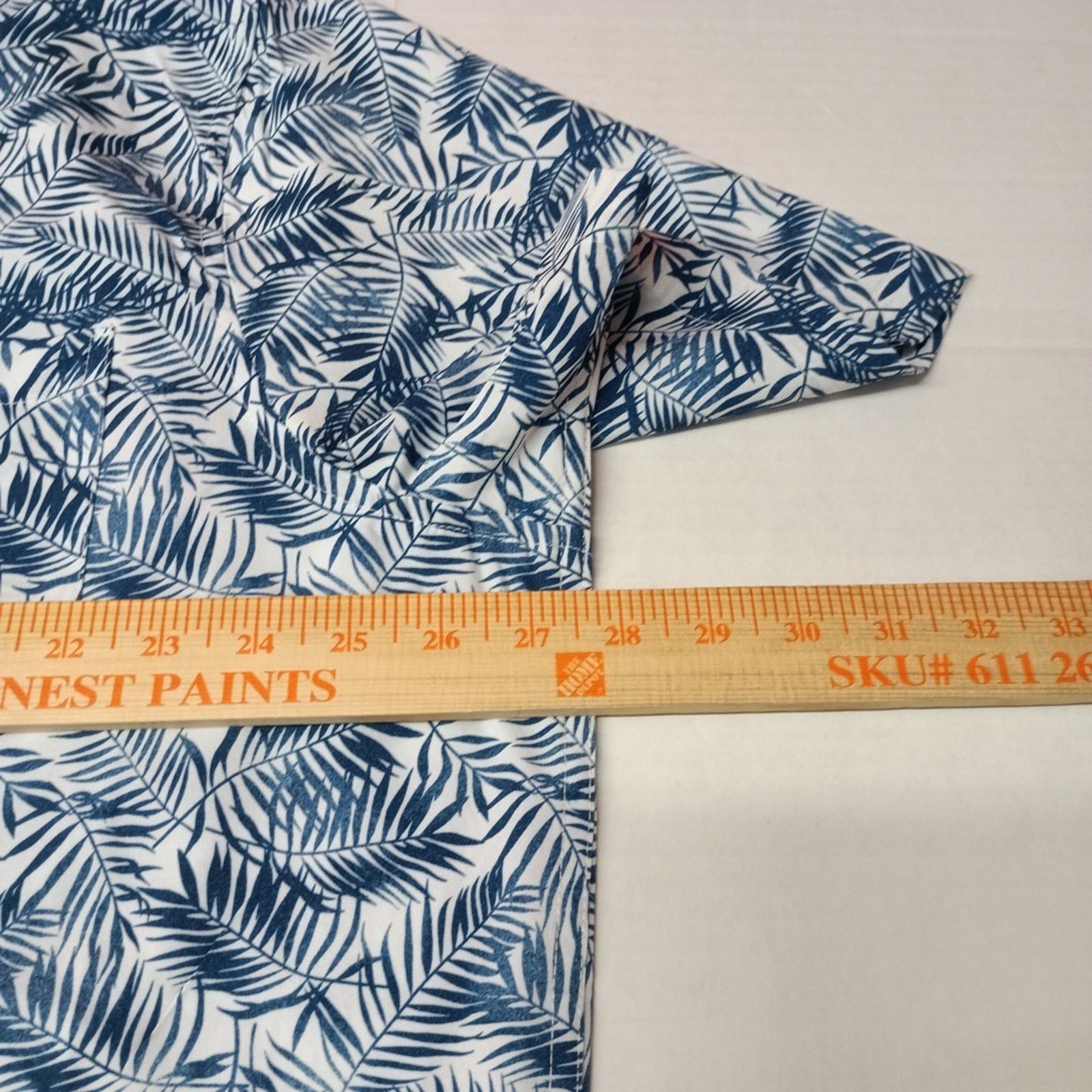 Chaps Chaps Woven Shirt Men's Size 2XL Blue Floral Stretch UPF 50 Size US XXL / EU 58 / 5 - 5 Thumbnail