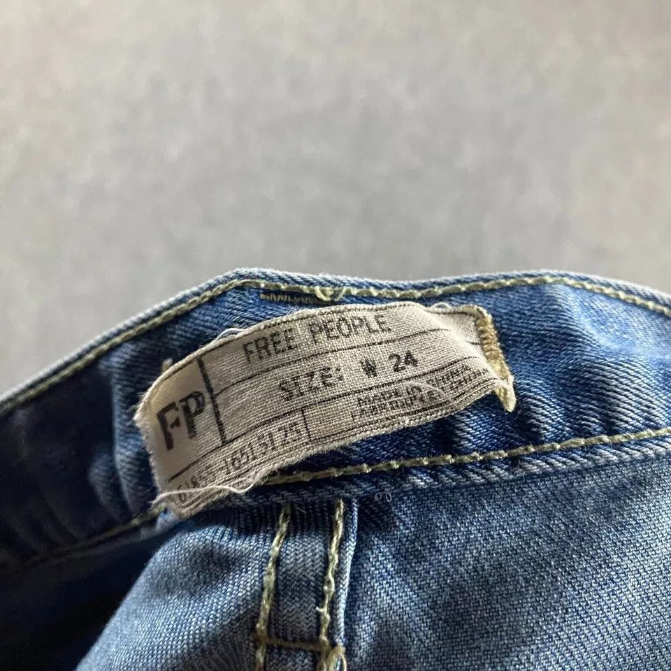 Free People Free People Jeans Women's W 24 Denim Light Wash Tapered Size 24" / US 00 / IT 34 - 8 Thumbnail