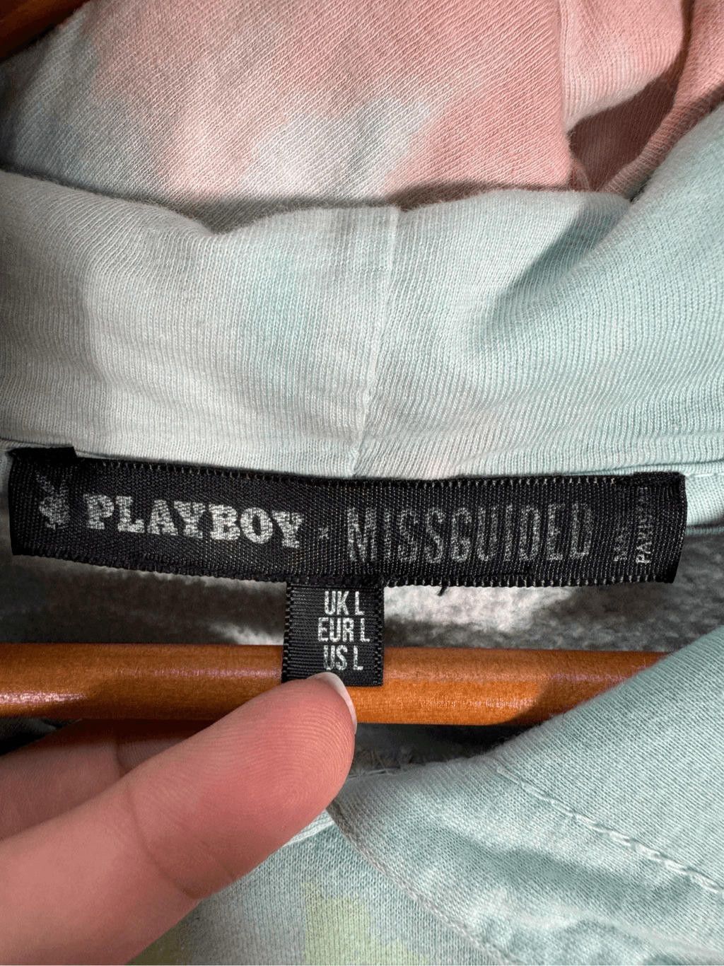Playboy Playboy X Missguided Women's Large Tie Dye Hoodie Size L / US 10 / IT 46 - 6 Thumbnail