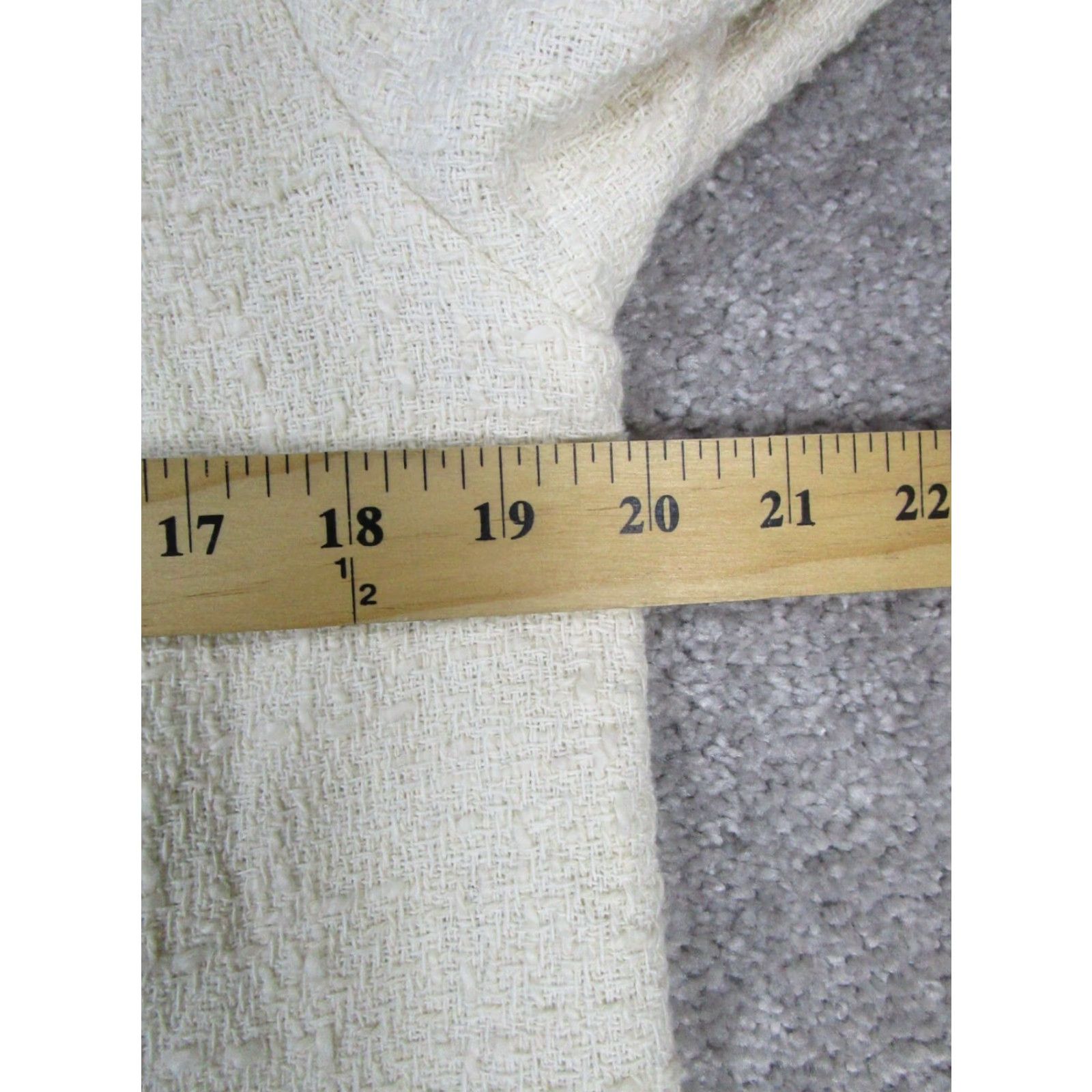 Zara VINTAGE Zara Jacket Womens Medium White Cotton Knit Button Up Coat Womens Size M / US 6-8 / IT 42-44 - 6 Thumbnail