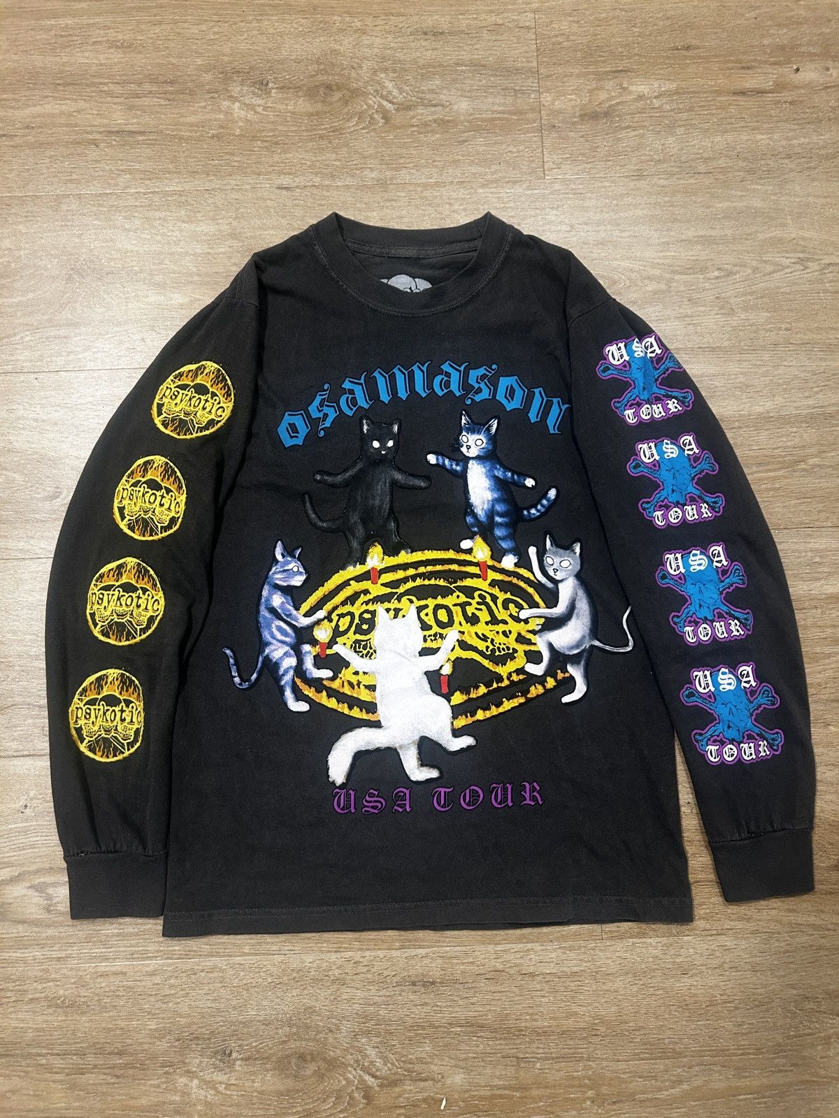 Osamason psychotic cat long sleeve Size US S / EU 44-46 / 1 - 1 Thumbnail