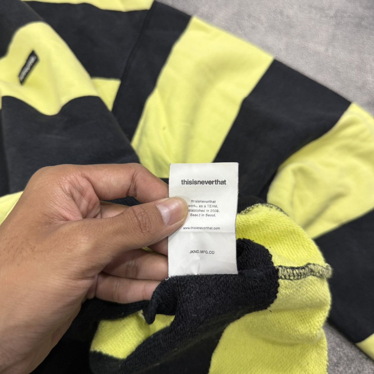 thisisneverthat THISISNEVERTHAT stripe oversized sweatshirt Size US L / EU 52-54 / 3 - 6 Thumbnail