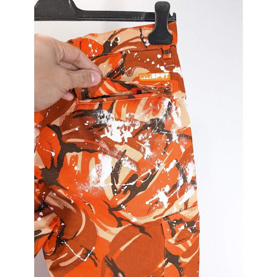 Martine Rose o1rshd1 Printed Cotton Twill Cargo Trousers in Orange Size US 32 / EU 48 - 18 Thumbnail