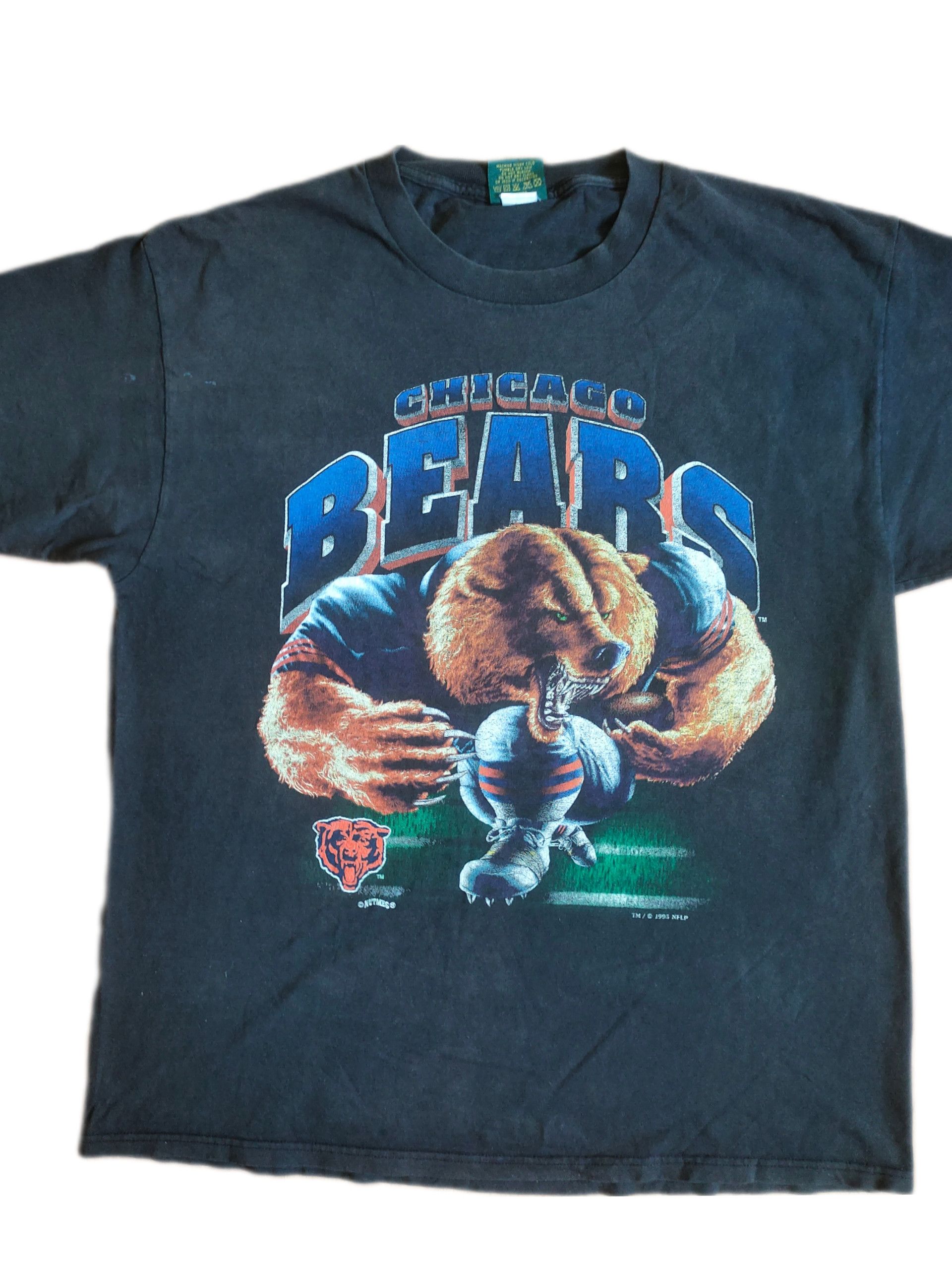Lee × NFL × Vintage Vintage Chicago Bears Full Logo 90's T-shirt Size US XL / EU 56 / 4 - 3 Thumbnail