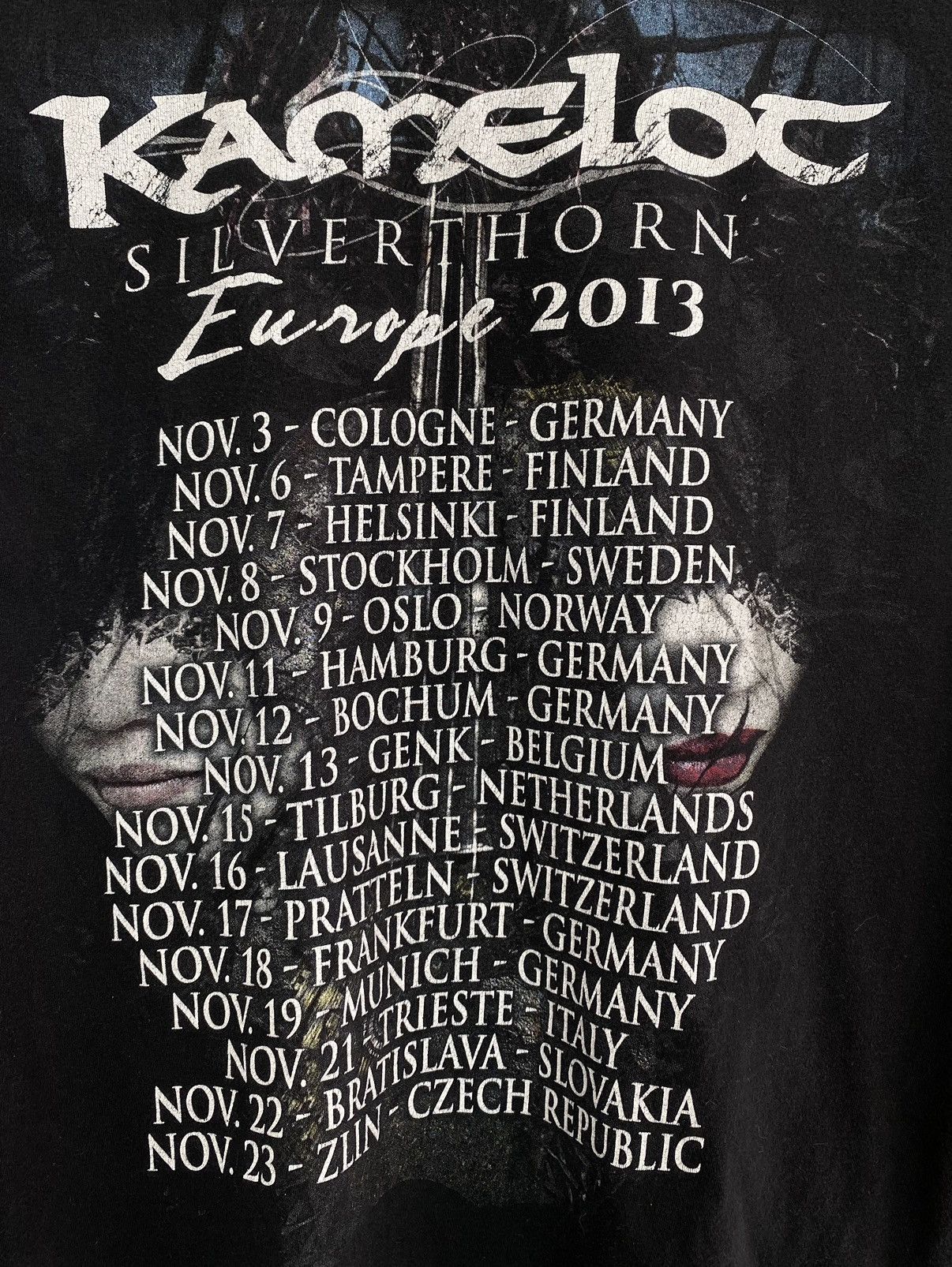 Band Tees Kamelot Silverthorn Music Band Tour T Shirt Men Size M Black Size US M / EU 48-50 / 2 - 9 Thumbnail