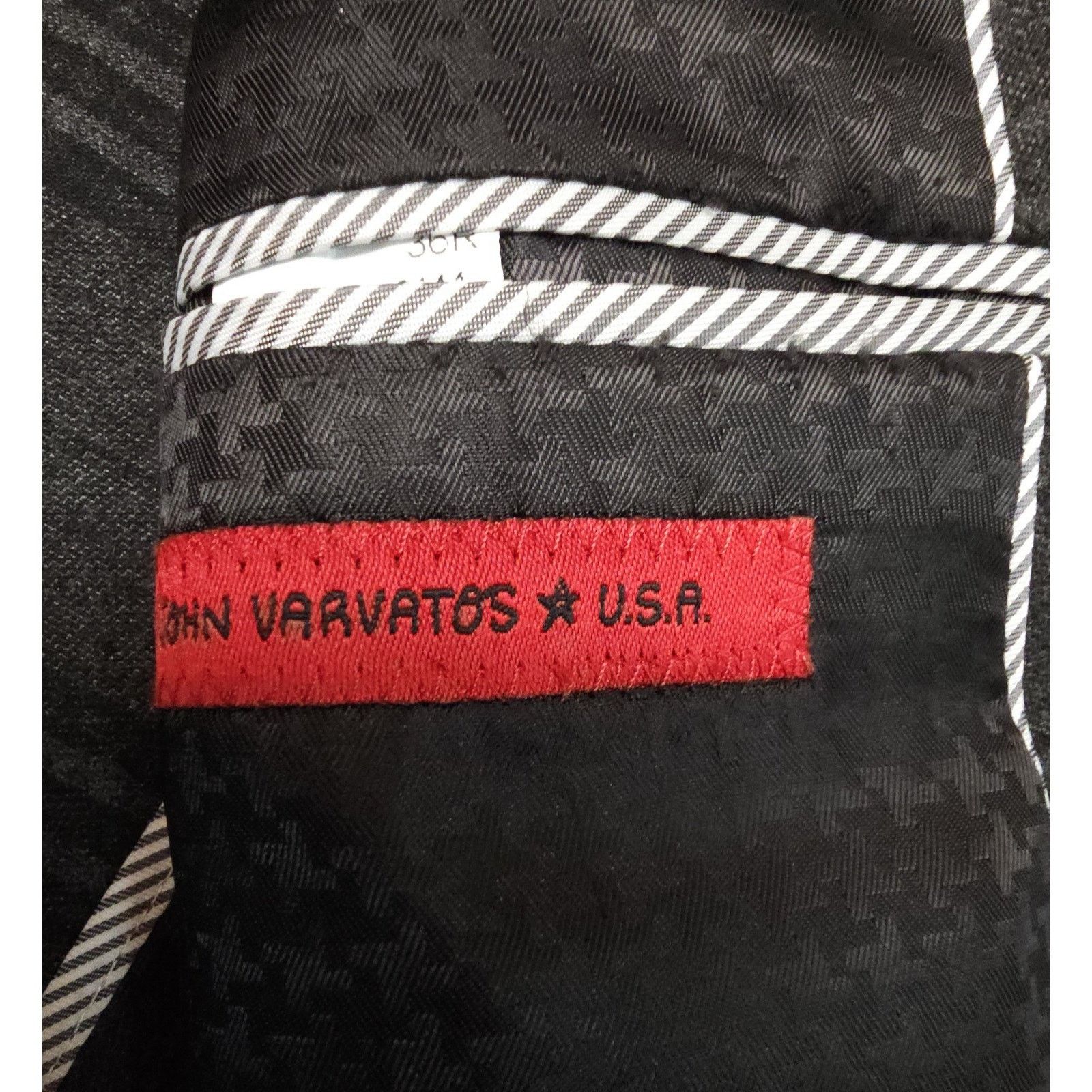 John Varvatos John Varvatos* USA Dark Plaid Grey Plazer Jacket 36R Size 36R - 6 Thumbnail