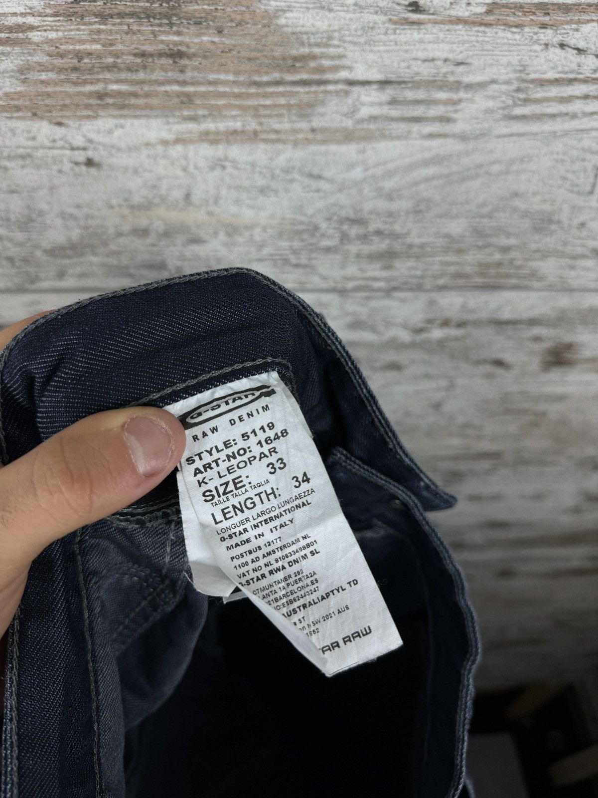 G-Star Mens Vintage G Star Raw cargo jeans denim pants Japanese y2k Size US 33 - 10 Thumbnail
