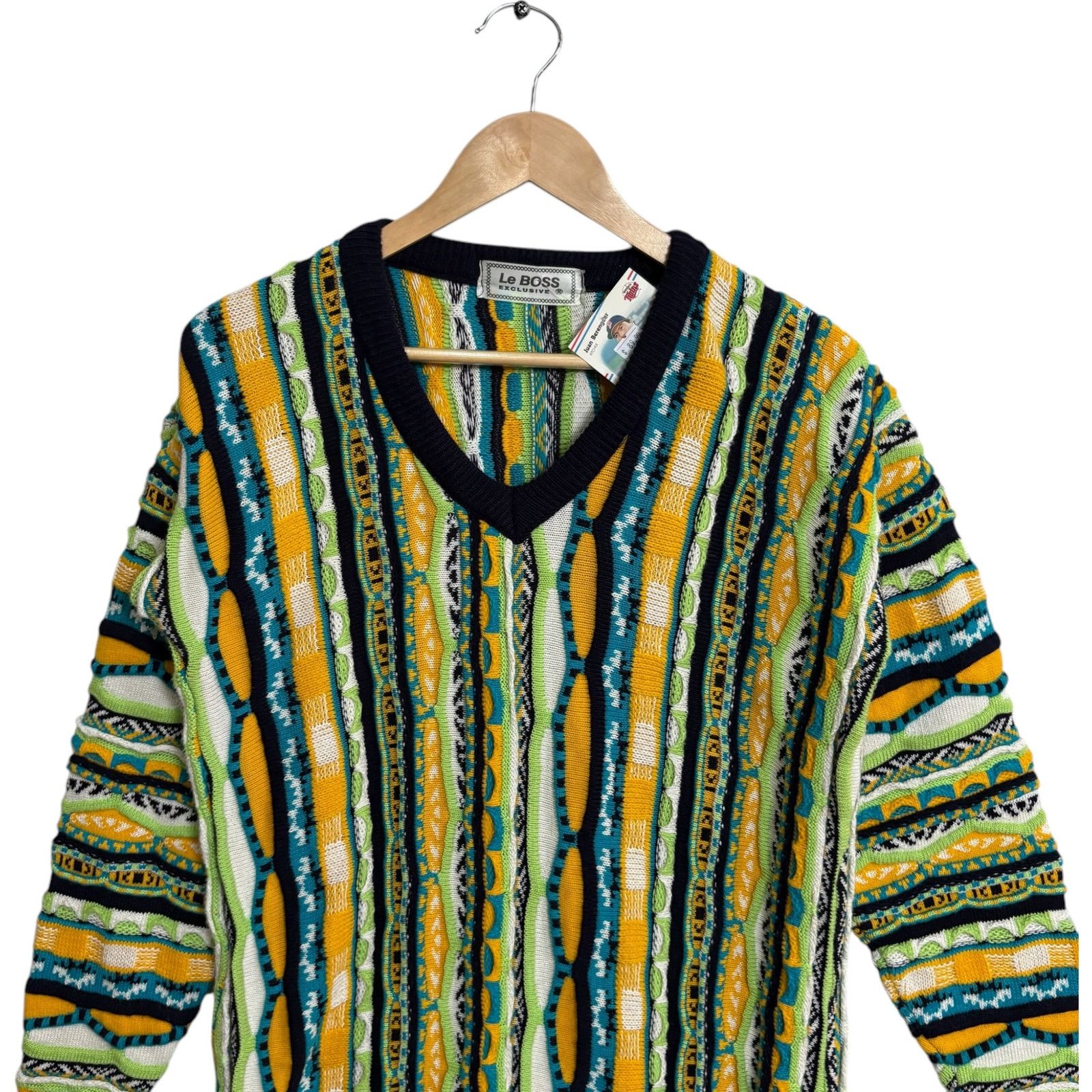 Vintage Vintage Le BOSS 3D Knit Textured Sweater L Size US L / EU 52-54 / 3 - 2 Thumbnail