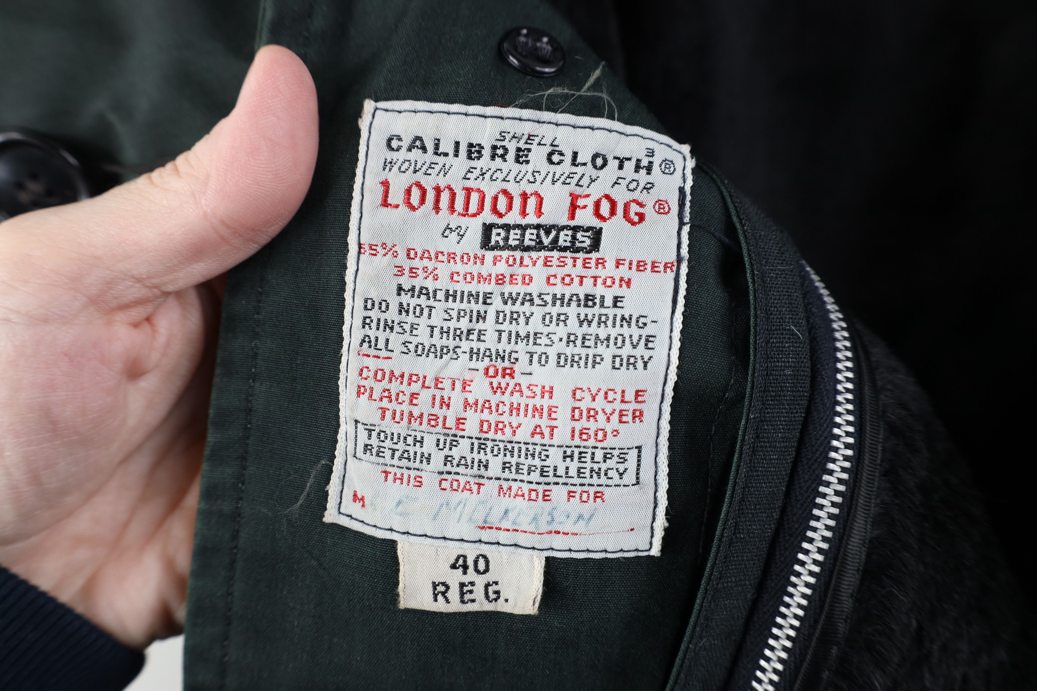 Vintage Vintage 70s Streetwear Trench Coat Rain Jacket Green USA Size US L / EU 52-54 / 3 - 12 Thumbnail