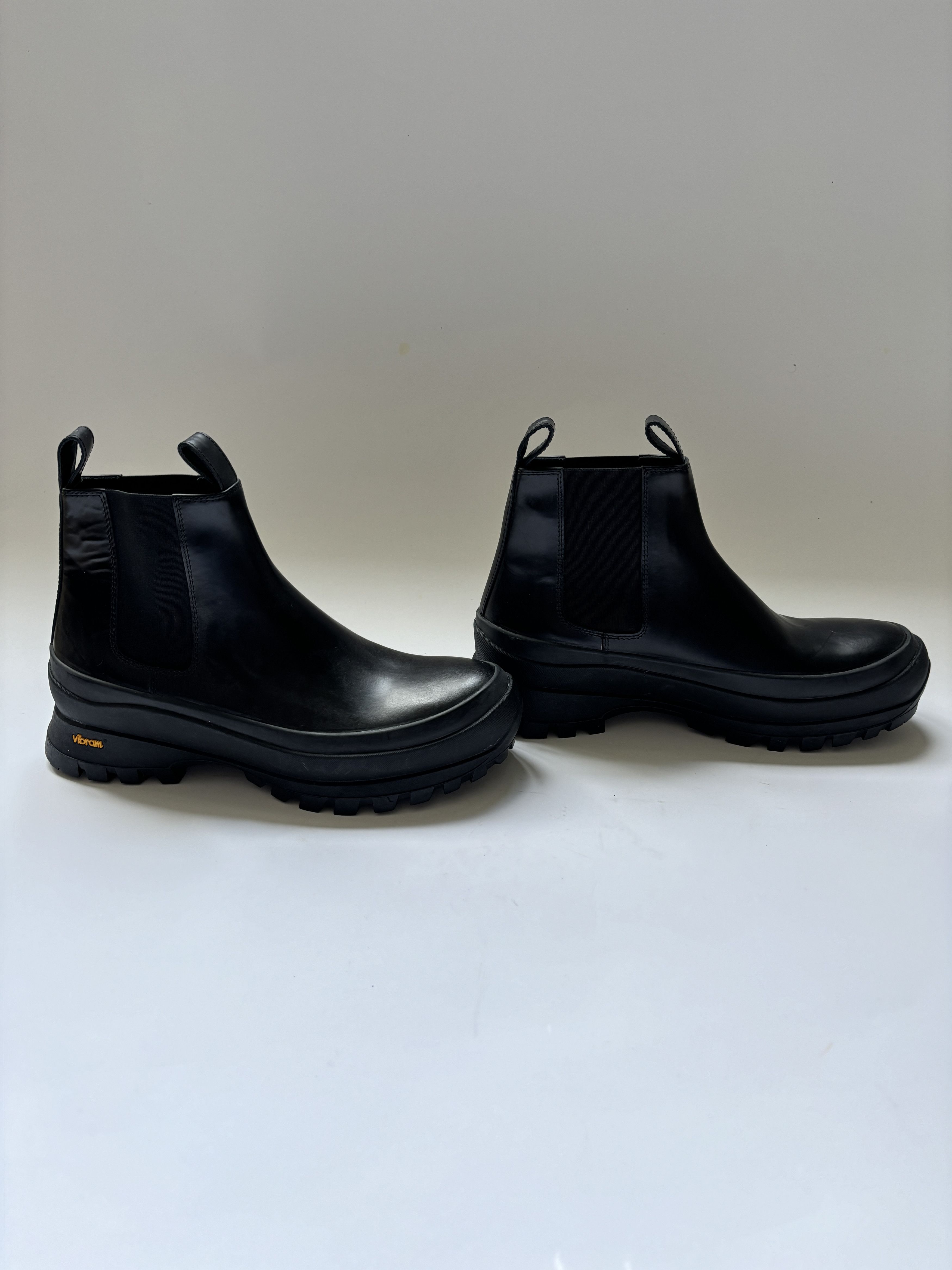 Jil Sander ⚡️QUICK SALE⚡️Jil Sander Black Leather Ankle Chelsea Boots Size US 10 / EU 43 - 4 Thumbnail