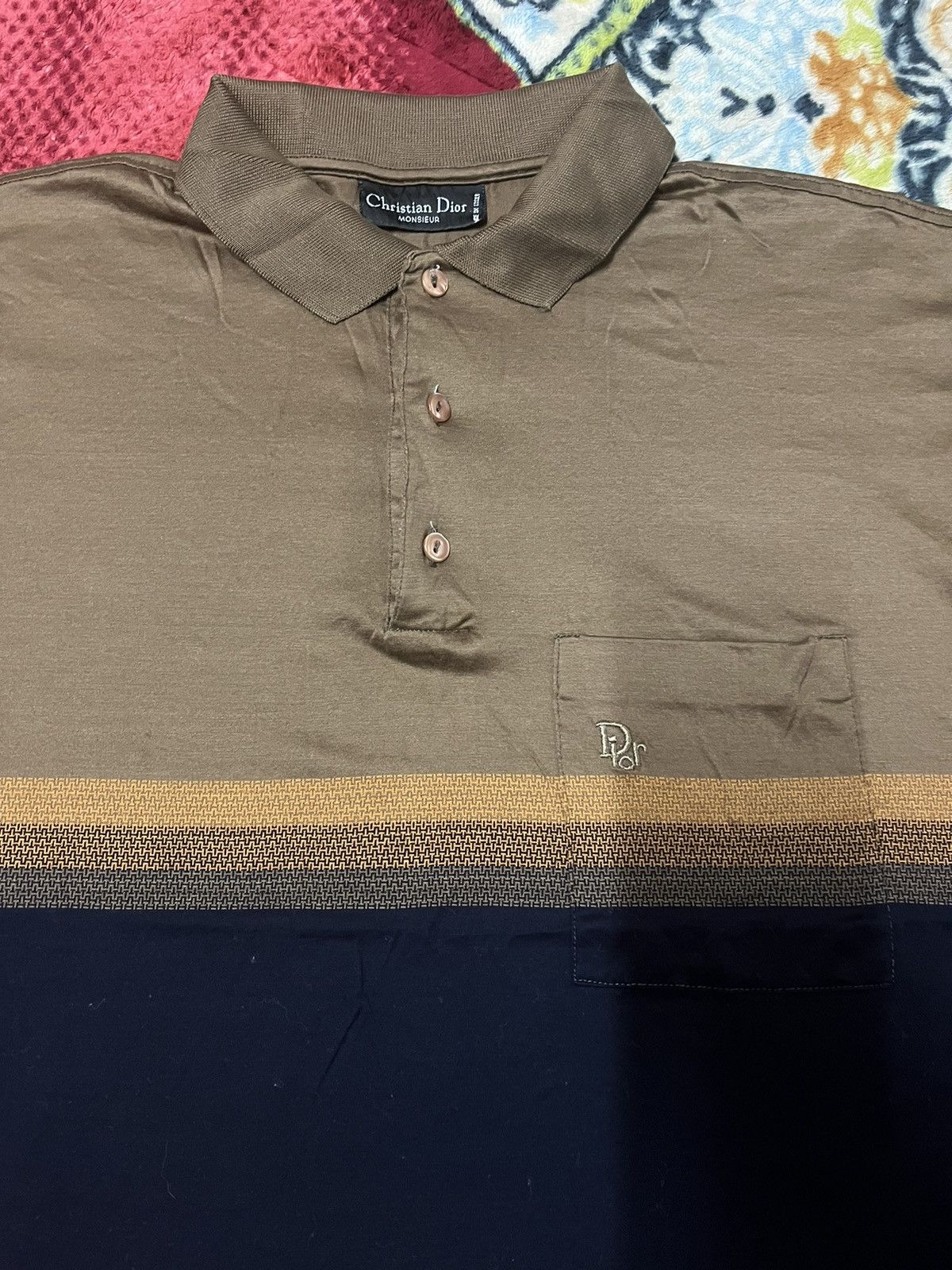 Christian Dior Monsieur × Vintage Vintage Christian Dior Classic Polo Tshirt Size US M / EU 48-50 / 2 - 2 Thumbnail