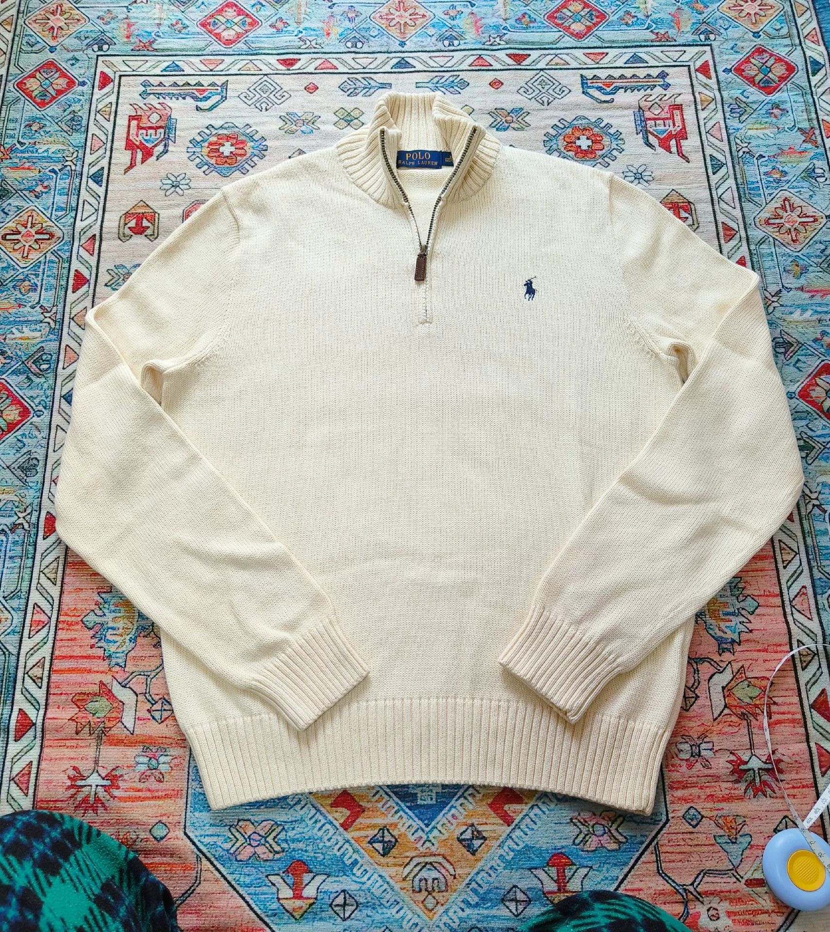 Polo Ralph Lauren Polo Ralph Lauren Half-Zip Knit Sweater Size US S / EU 44-46 / 1 - 1 Thumbnail