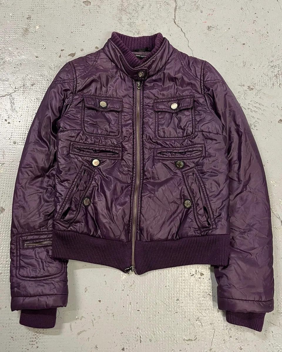 Daniele Alessandrini 2000s Daniele Alessandrini Purple Patent British Puffer Jacket Size M / US 6-8 / IT 42-44 - 1 Thumbnail