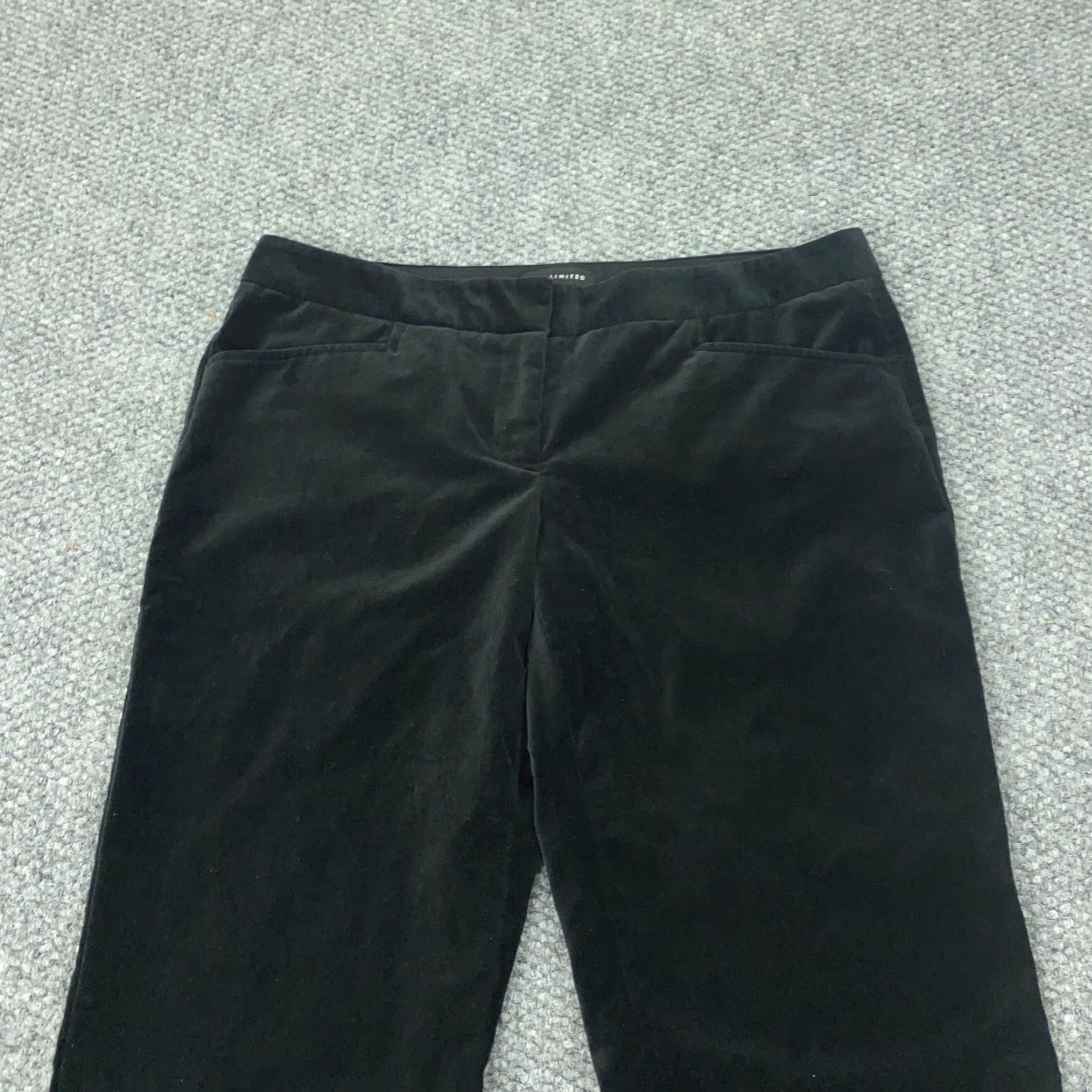 Vintage The Limited Drew Fit Pants Womens Size 6 Black Velour Bootcut Dress Trousers Size 32" / US 10 / IT 46 - 2 Thumbnail