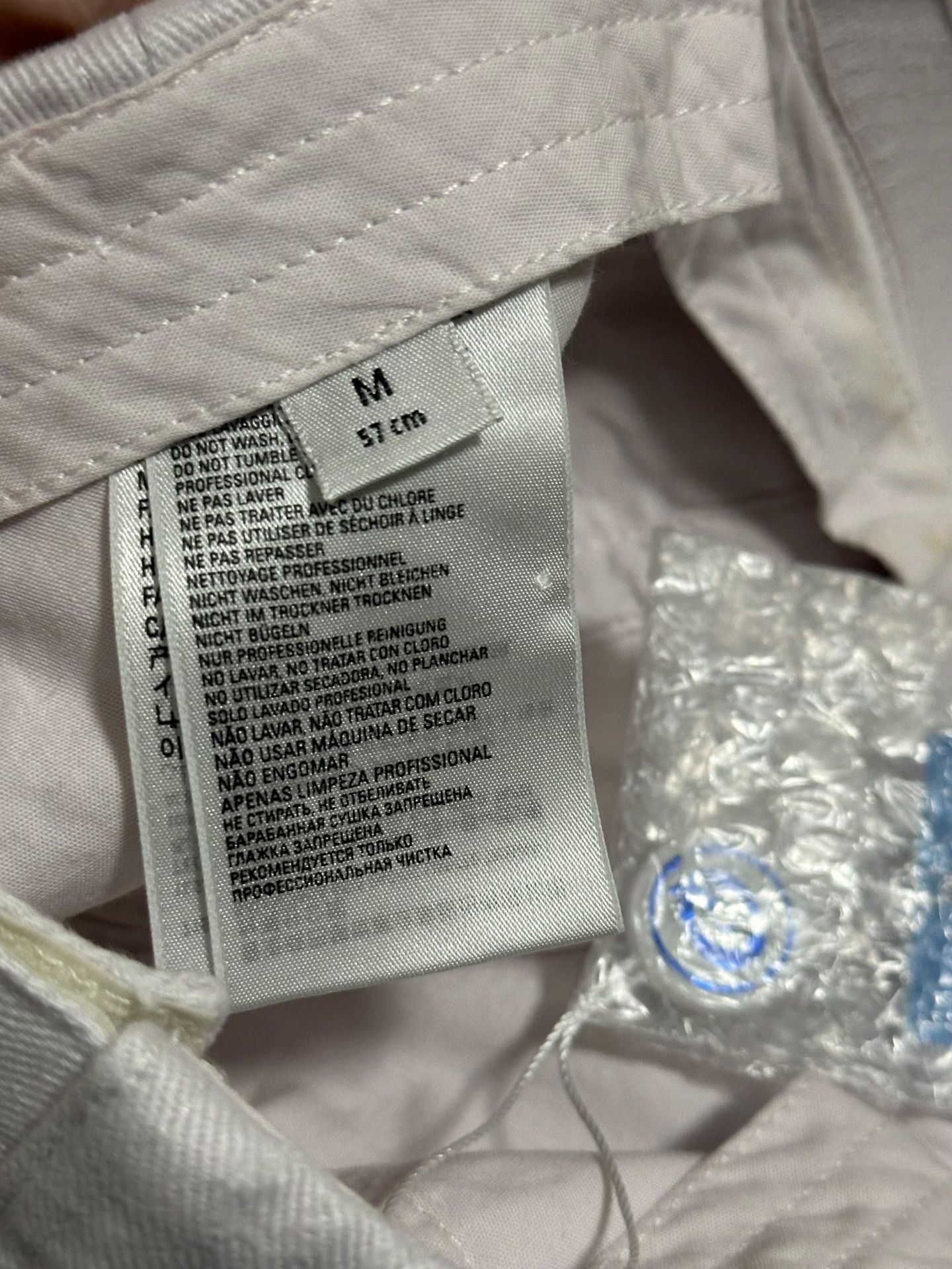 Balenciaga Balenciaga Distressed Coke Logo White Cap Size ONE SIZE - 6 Thumbnail