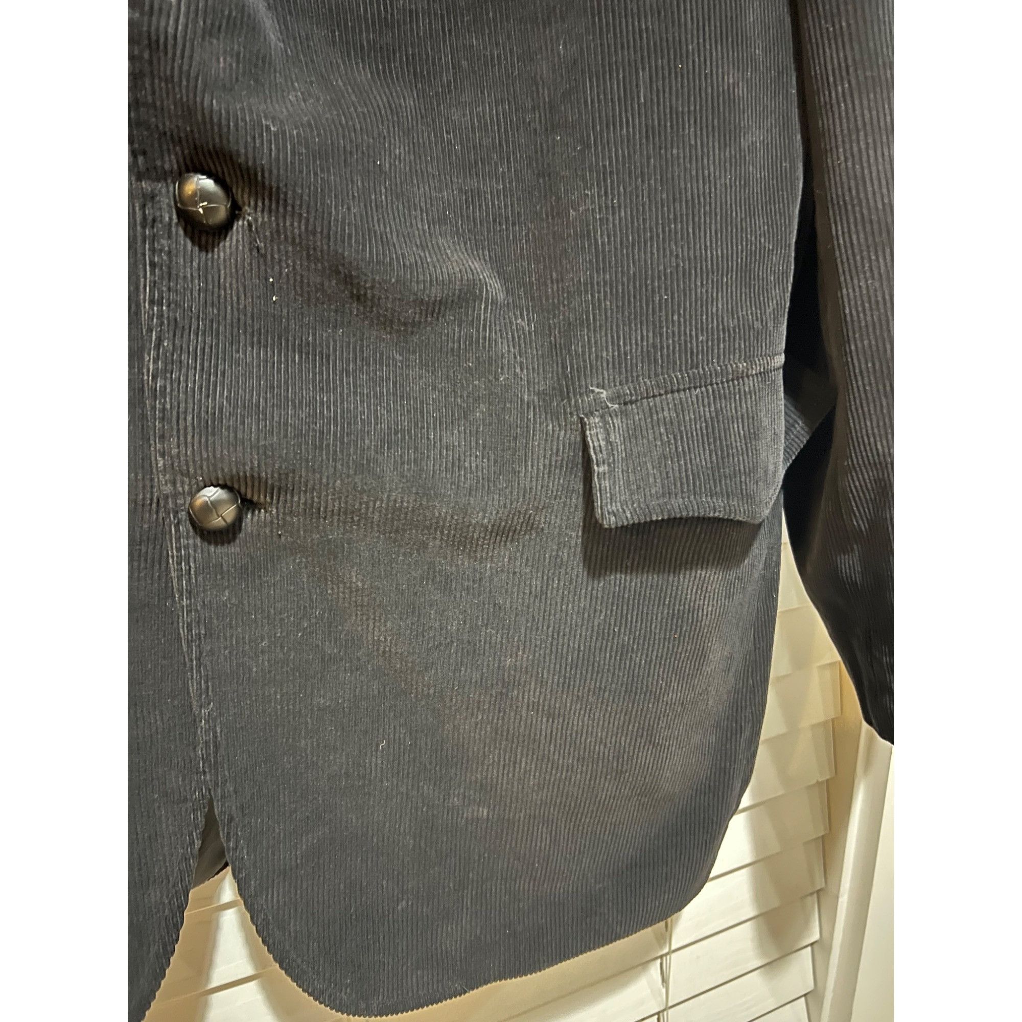 Other Circle S Texas Western Black Corduroy Blazer Sport Coat - Si Size 44L - 4 Thumbnail