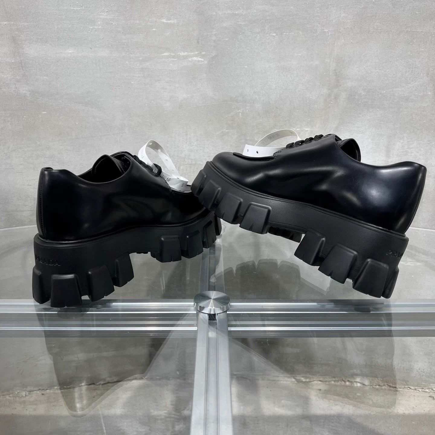 Prada Prada Platform Loafer Black EU38.5 New with box FC0281 Size US 7.5 / IT 37.5 - 5 Thumbnail