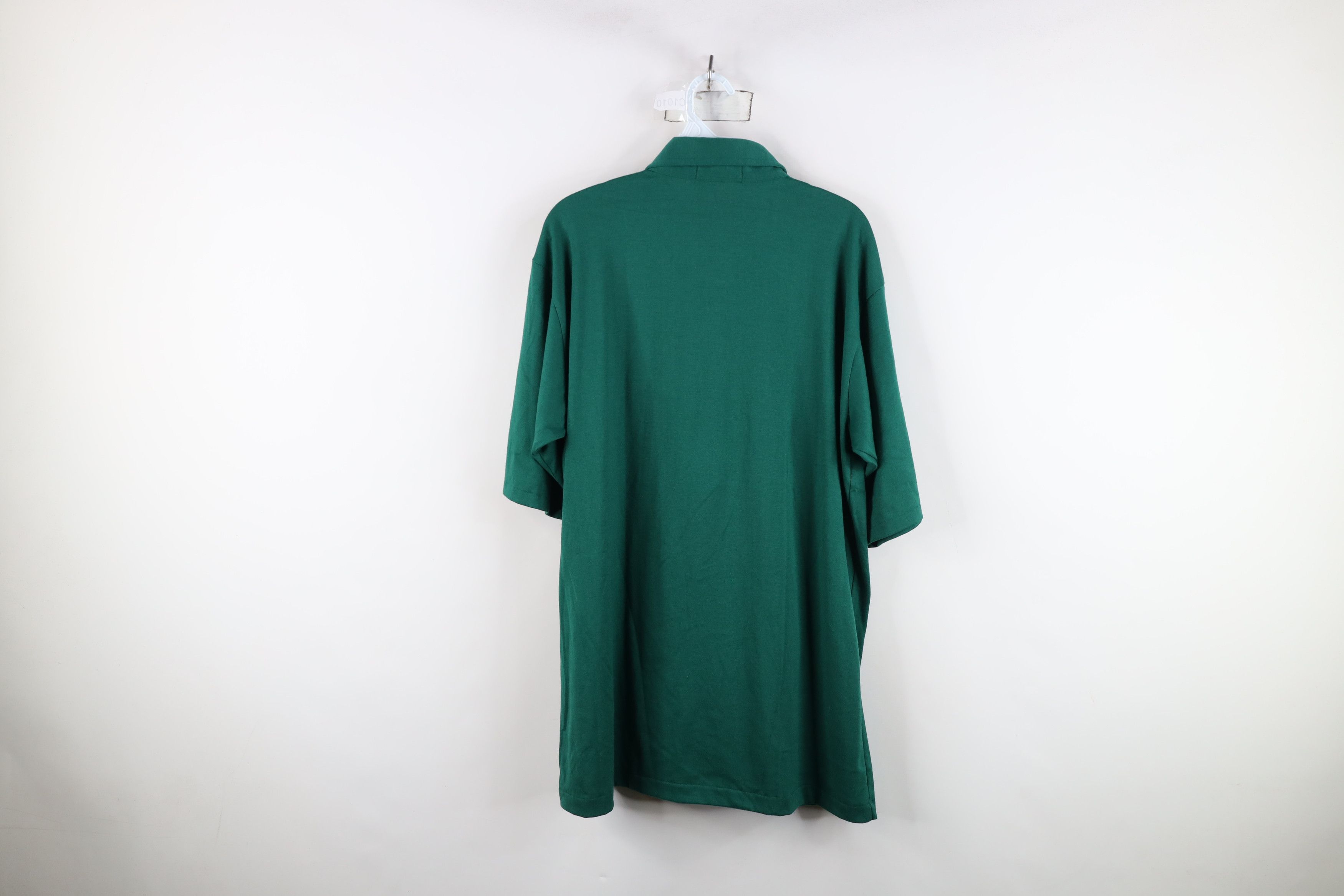 Vintage Vintage 70s Streetwear Collared Golf Polo Shirt Green USA Size US XL / EU 56 / 4 - 12 Thumbnail
