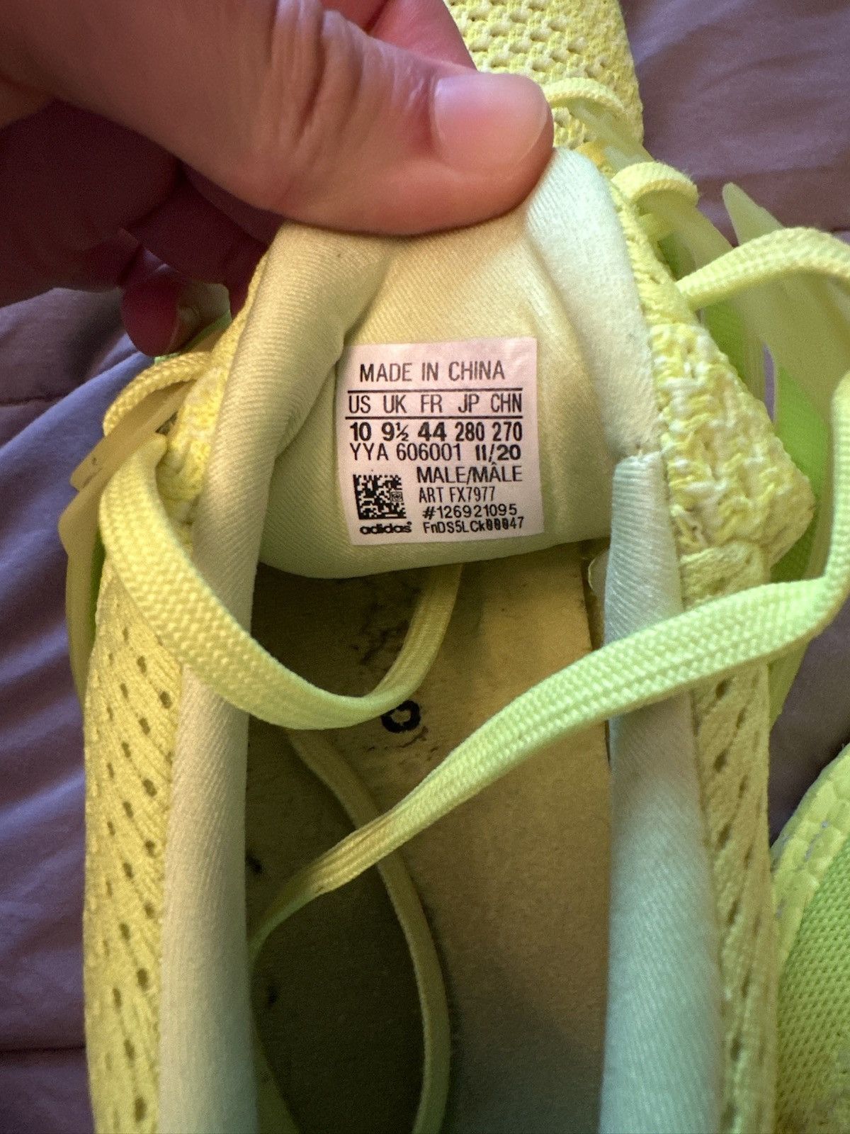 Adidas Adidas Ultra Boost 1.0 DNA neon yellow Size US 10 / EU 43 - 6 Thumbnail
