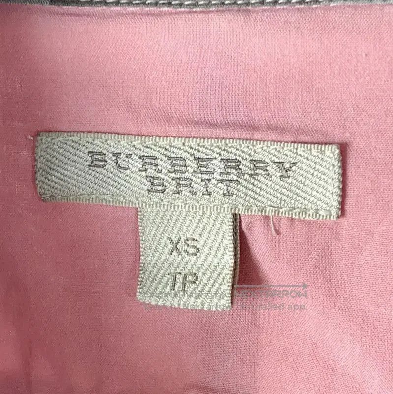 Burberry Burberry Pink Cotton Women's Shirt. Size XS / US 0-2 / IT 36-38 - 4 Thumbnail