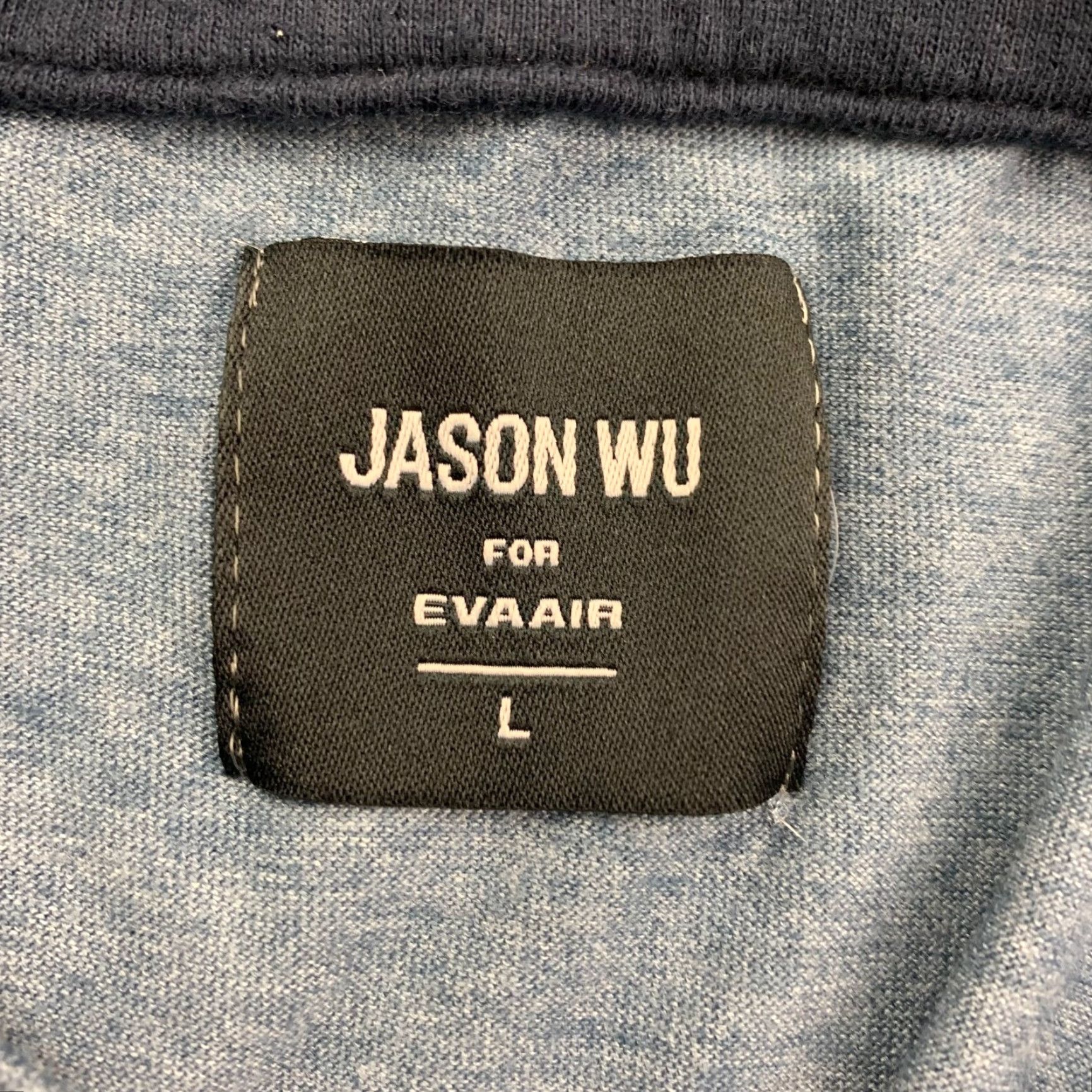 Jason Wu Jason Wu x EvaAir Men’s Pullover Sweatshirt Blue Large Mock Neck Drawstring Lightweight Shirt Size US L / EU 52-54 / 3 - 4 Thumbnail