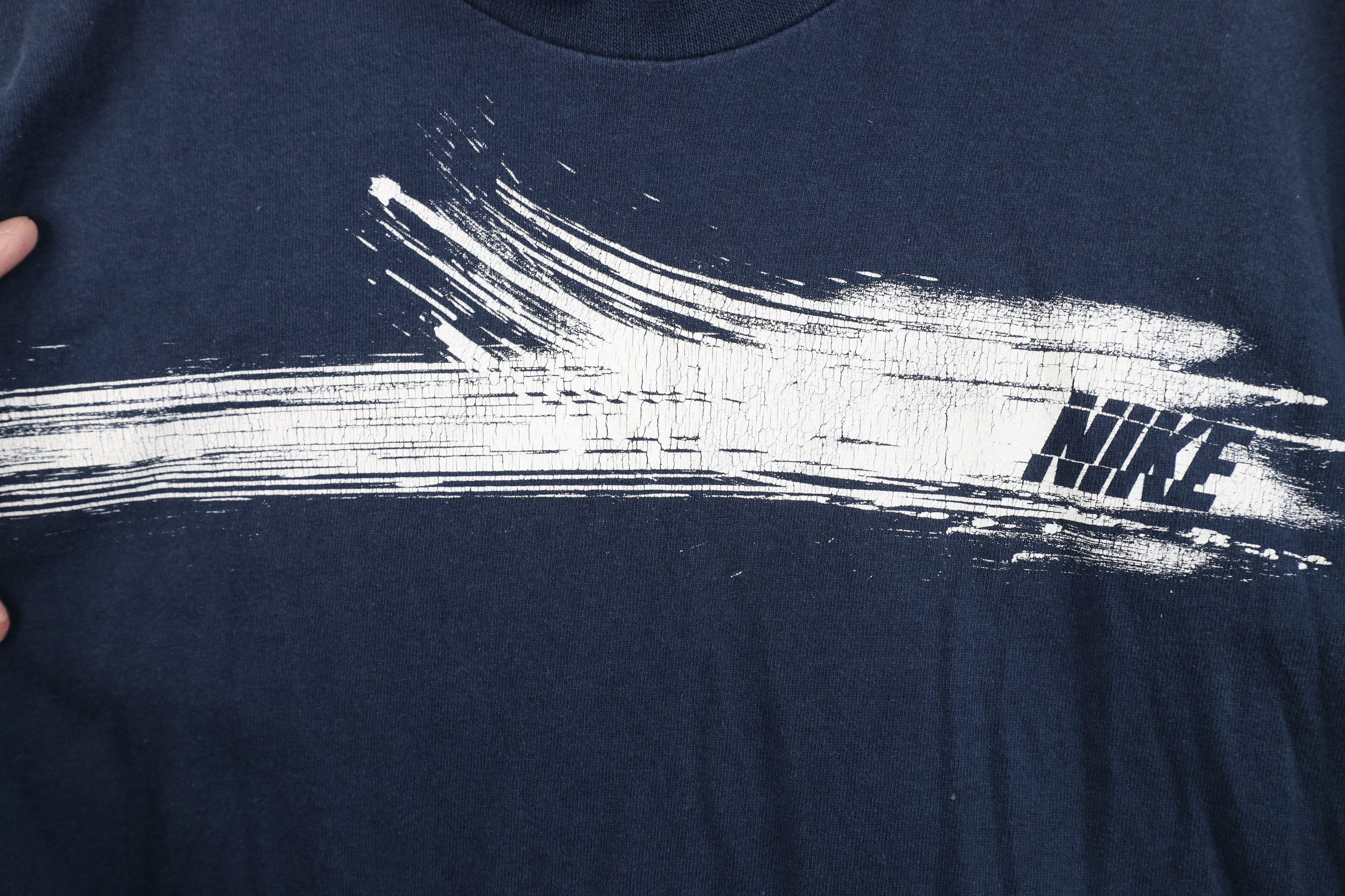 Nike Vintage Y2K Nike Spell Paint Brush Long Sleeve T-Shirt Blue Size US XL / EU 56 / 4 - 5 Thumbnail