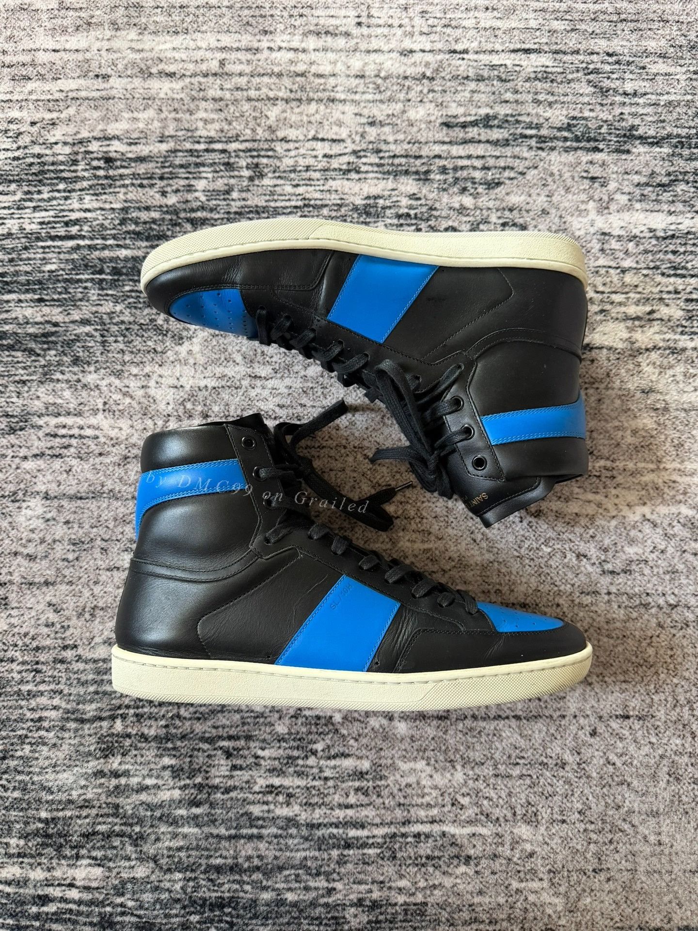 Saint Laurent Paris Saint Laurent SL10 Black Blue Sneakers Size US 10 / EU 43 - 1 Thumbnail