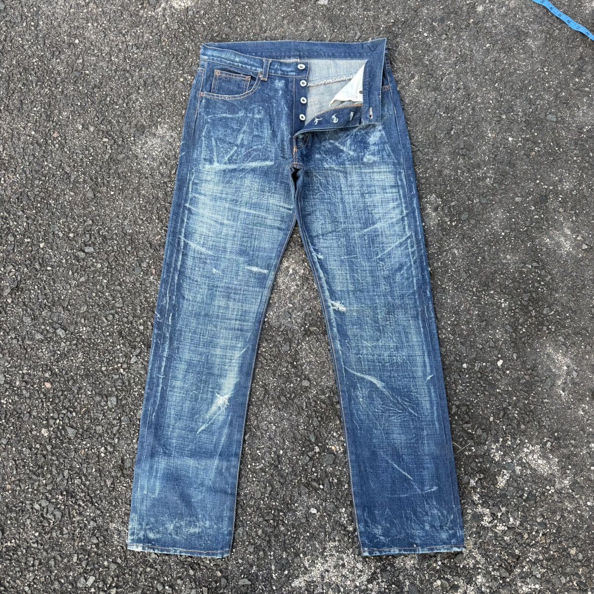 Japanese Brand W33 VINTAGE JAPANESE STORM BUTTON FLY DENIM JEAN PANTS Size US 33 - 1 Thumbnail