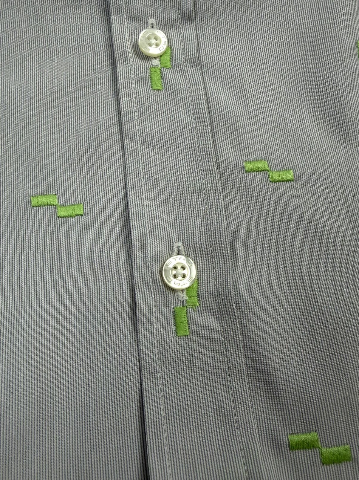 Etro Rare ETRO Luxury Cotton Button-Up Shirt Gray Italy Vintage Size US L / EU 52-54 / 3 - 15 Thumbnail