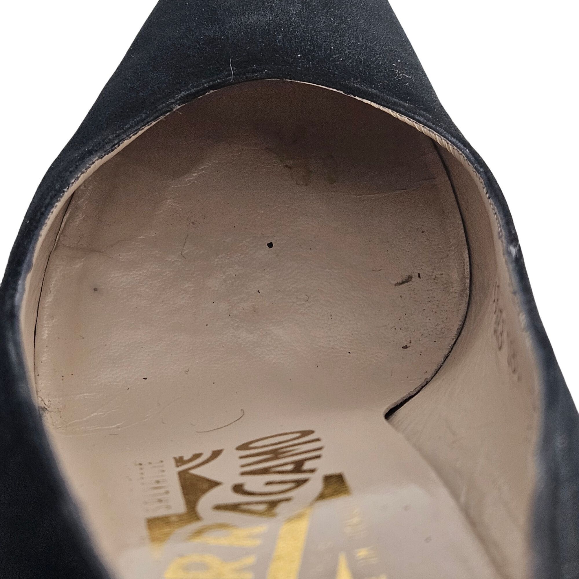 Salvatore Ferragamo Salvatore Ferragamo Women's Black Suede Pumps 5.5B | Quiet L Size US 5.5 / IT 35.5 - 5 Thumbnail