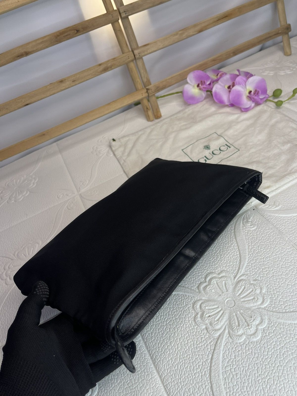 Designer × Gucci × Vintage Gucci Black Toiletry Size ONE SIZE - 11 Thumbnail