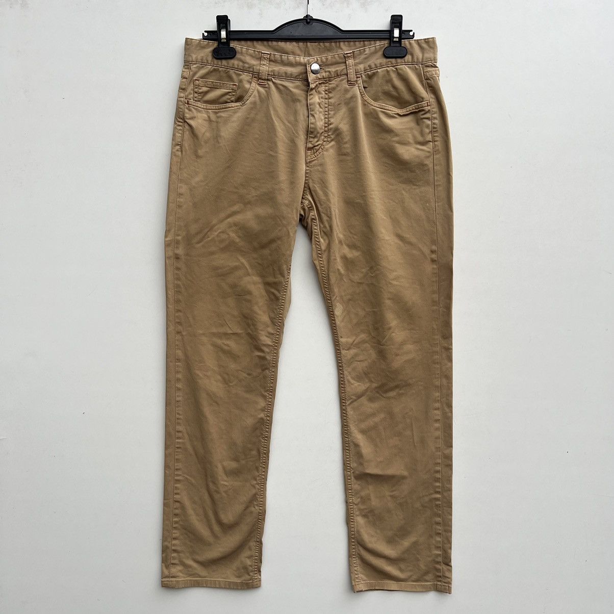Loro Piana Loro Piana Chino Pants Beige Classic Cotton Size US 35 - 1 Thumbnail