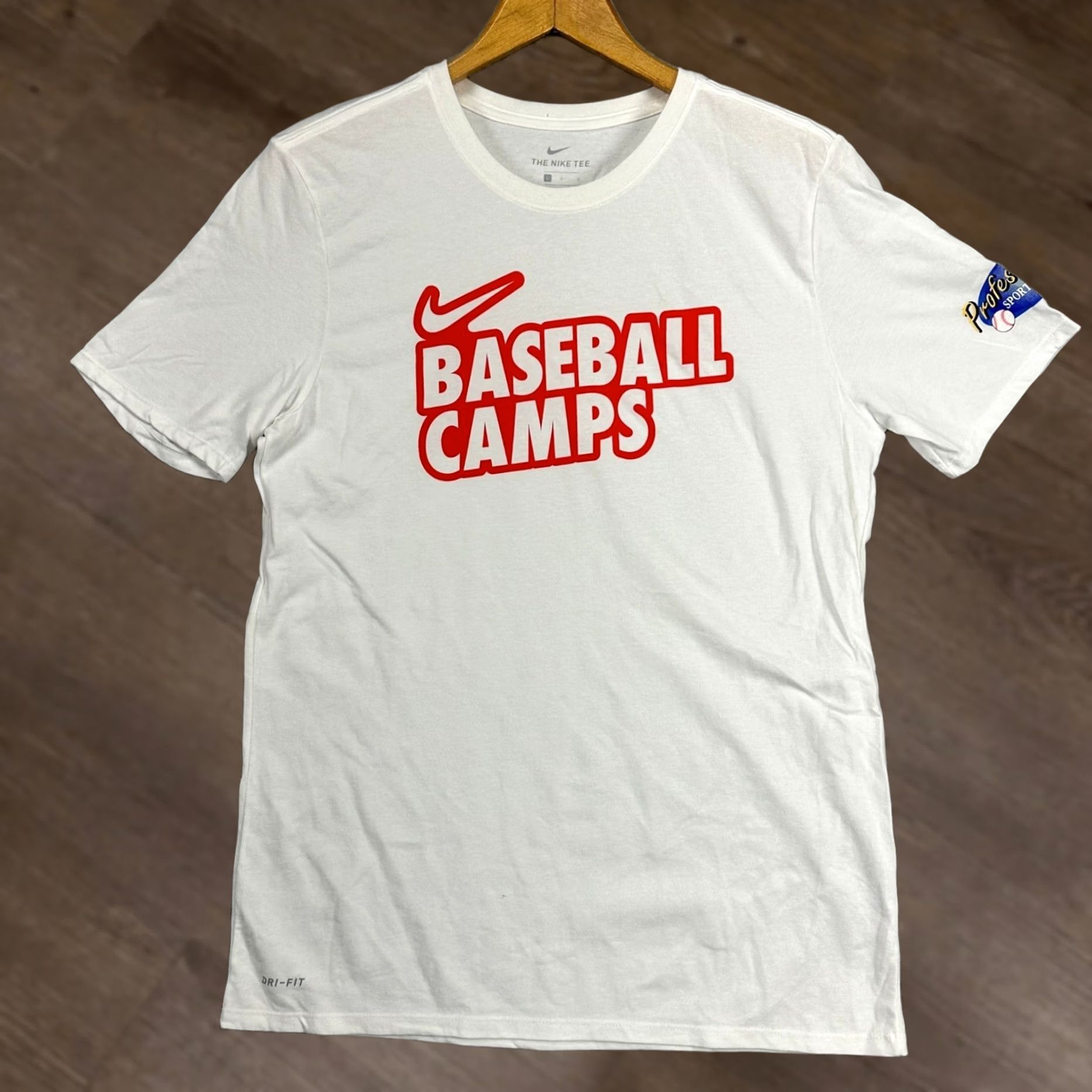 Nike Nike Tee Mens T-Shirt Large Dri-Fit White Baseball Camps Crew Neck Tee NEW Size US L / EU 52-54 / 3 - 1 Thumbnail