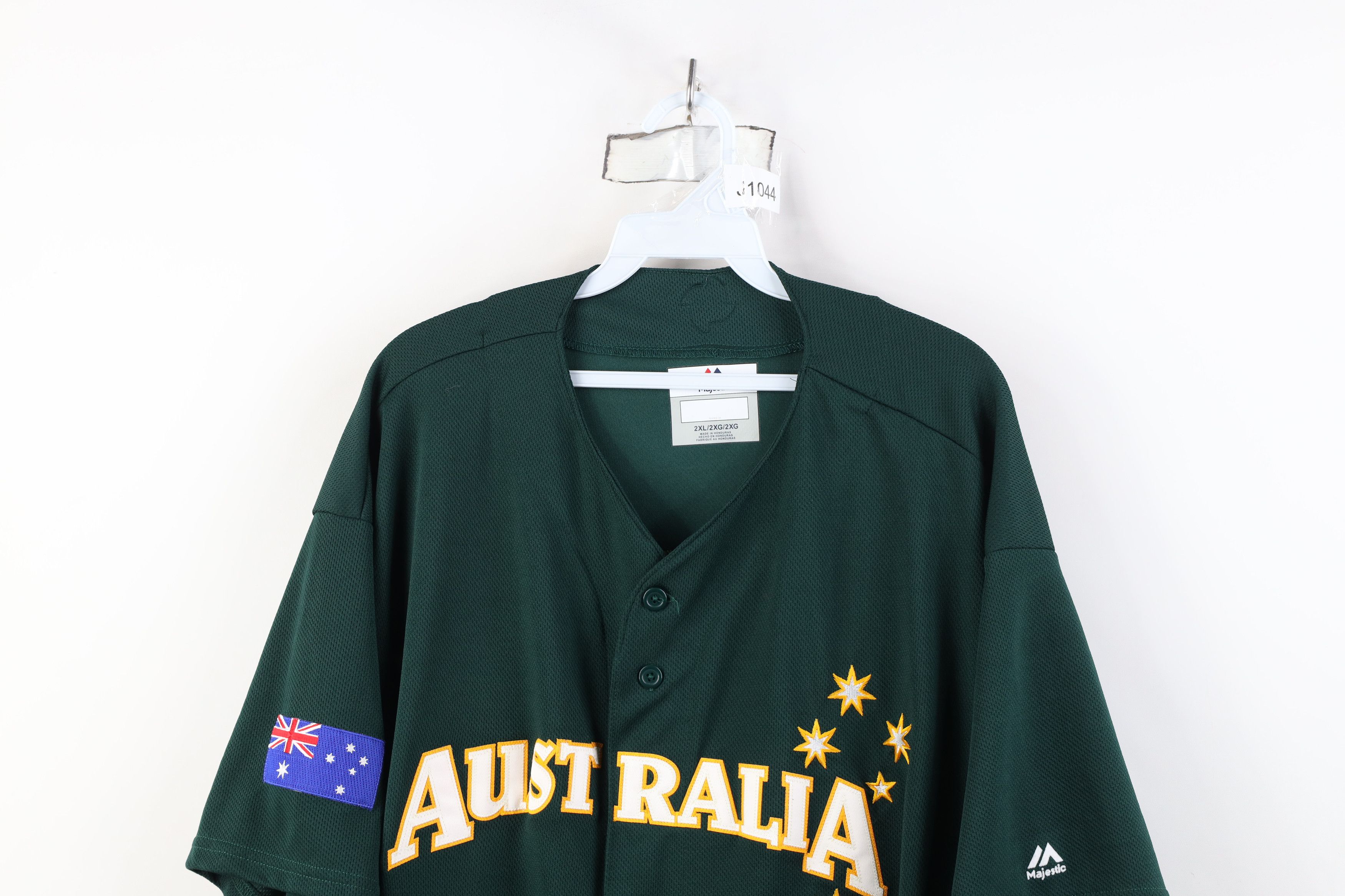 Majestic Majestic Cool Base Baseball Classic Australia Jersey Green Size US XXL / EU 58 / 5 - 2 Thumbnail