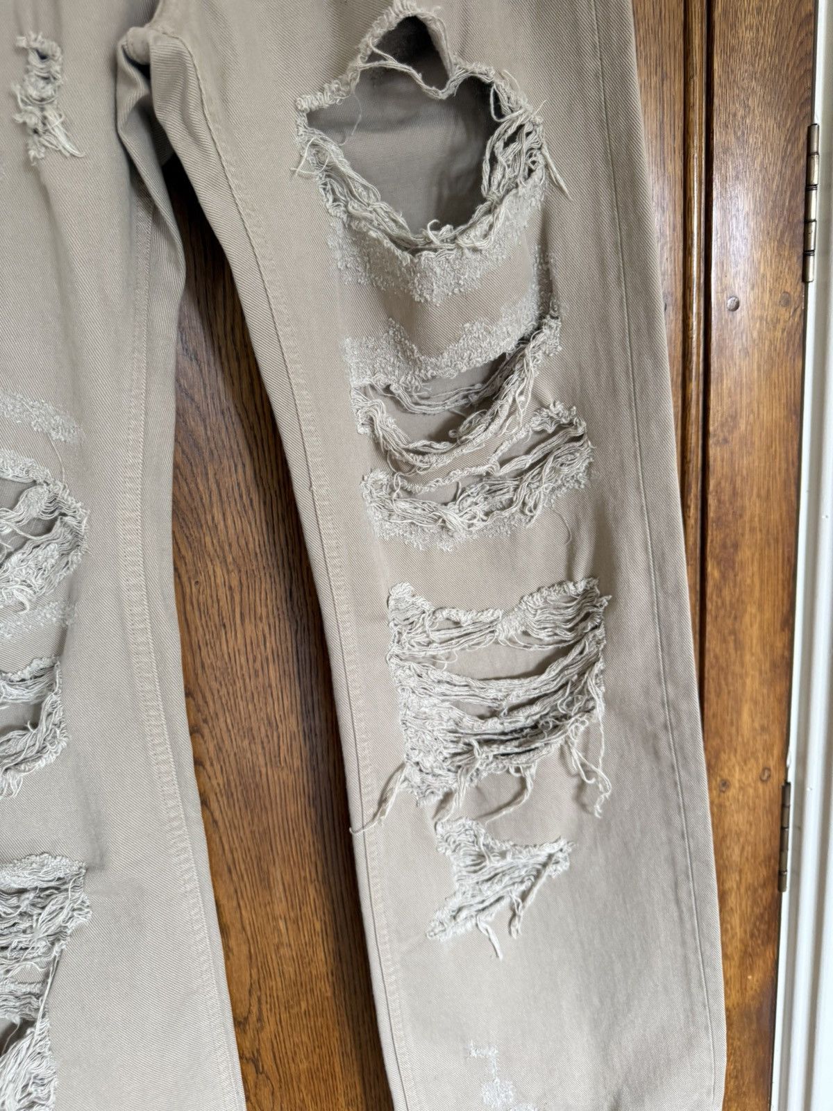 Dolce & Gabbana Dolce & Gabbana D&G destroyed ripped khaki baggy jeans pants Size US 30 / EU 46 - 13 Thumbnail