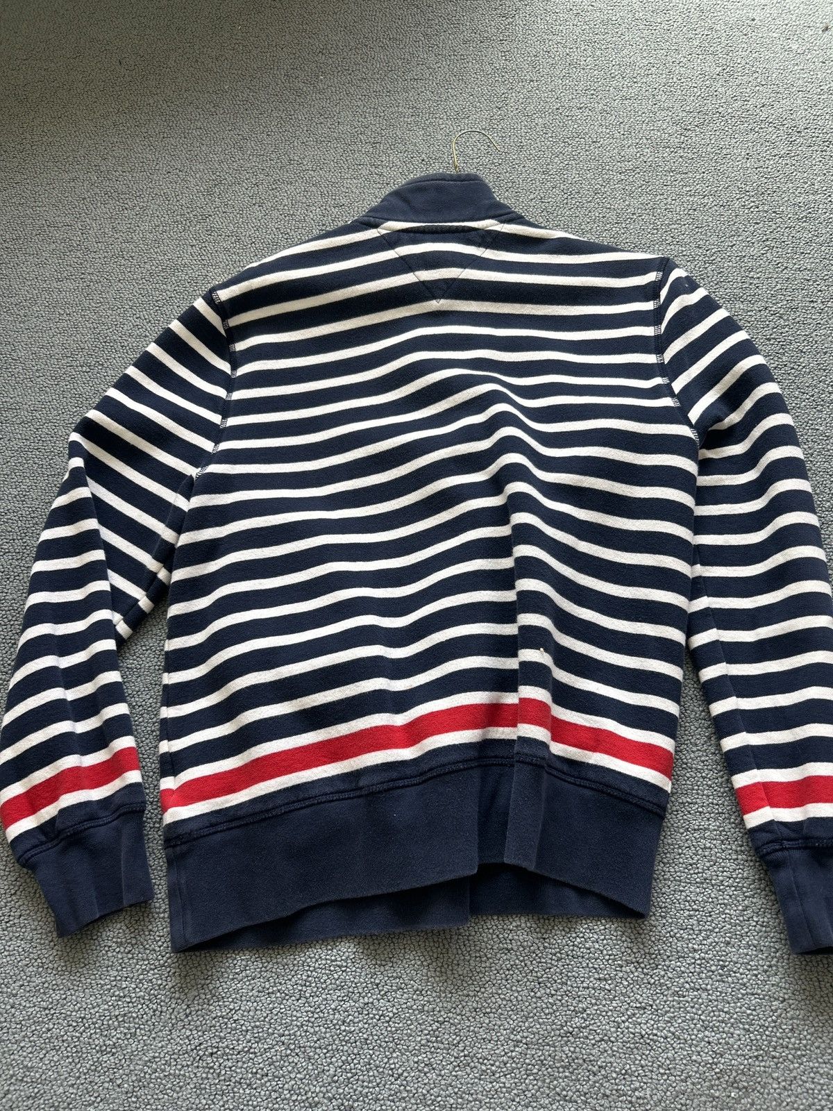 Tommy Hilfiger Tommy Hilfiger Blue Striped Quarter Zip Size US S / EU 44-46 / 1 - 2 Thumbnail