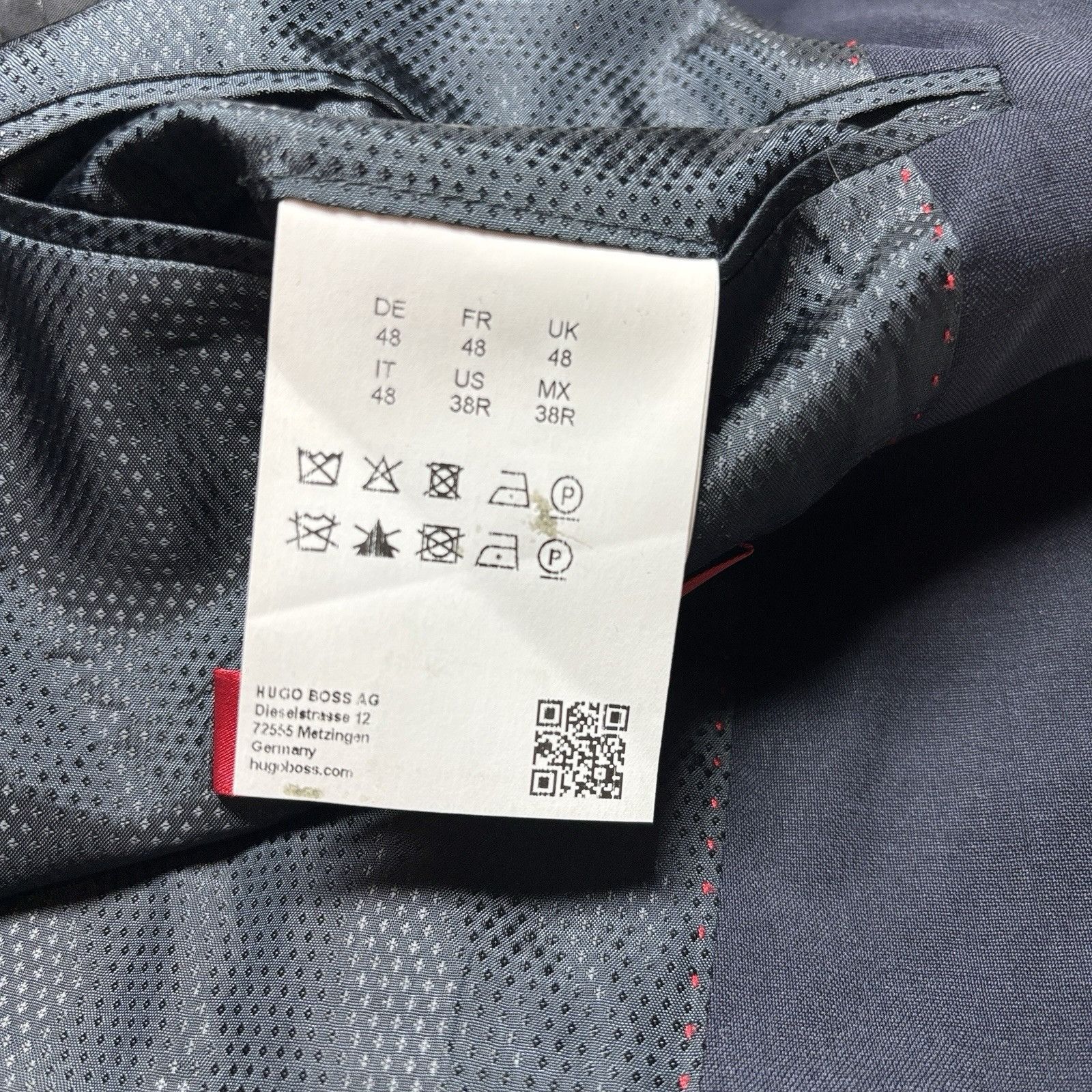 Hugo Boss Hugo Boss Diesselstrasse Slim Fit Suit Jacket Navy sz 38R W3 Size 38R - 6 Thumbnail