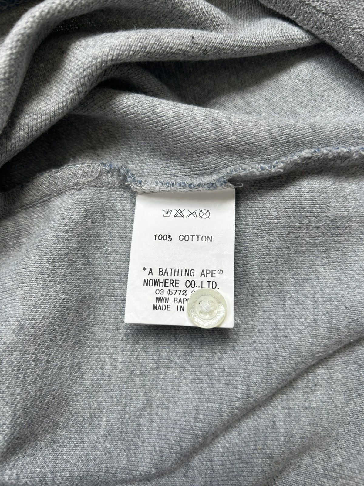 Bape Bape Sta Pattern Blue Grey Polo [Size XXS] Size XXS / US 00 / IT 34 - 6 Thumbnail