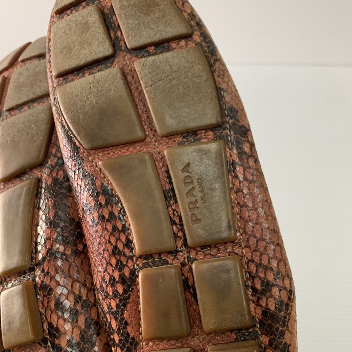 Prada Prada Leather Snake Flats Shoes Size US 10 / IT 40 - 4 Thumbnail