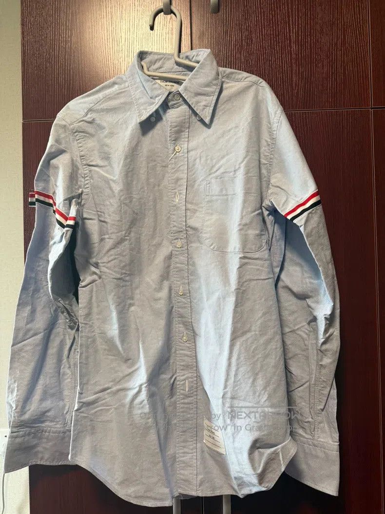 Thom Browne Thom Browne Classic Oxford Cloth Simple Cotton Long Sleeve Size US S / EU 44-46 / 1 - 2 Thumbnail