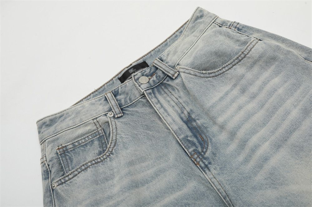 Japanese Brand × Jean American retro washed casual distressed simple jeans Size US 32 / EU 48 - 4 Thumbnail