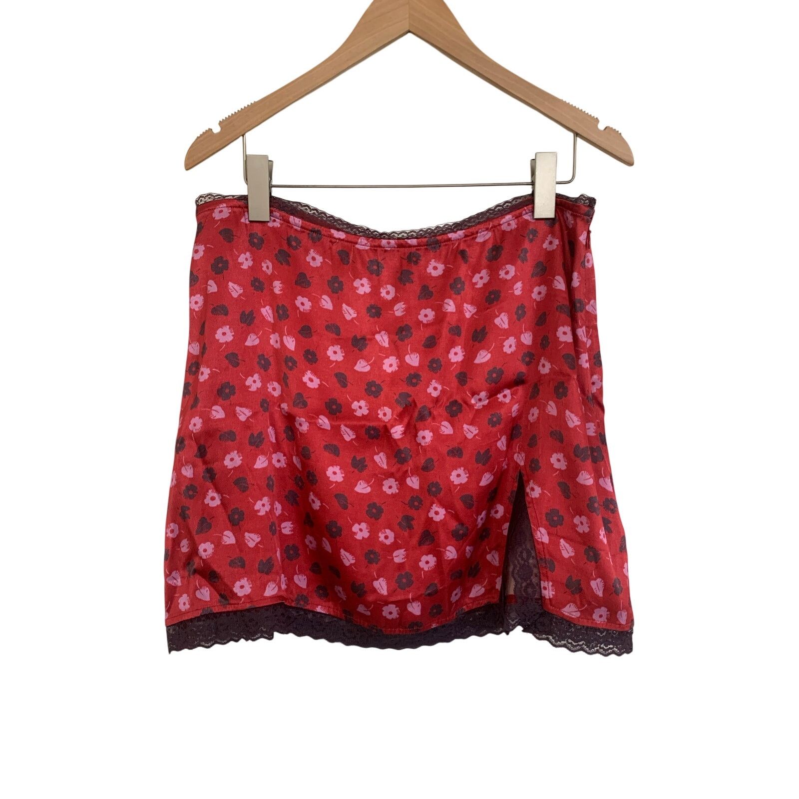 Anthropologie NWT Anthropologie Maeve Lace-Trim Mini Slip Skirt Size 32" / US 10 / IT 46 - 5 Thumbnail